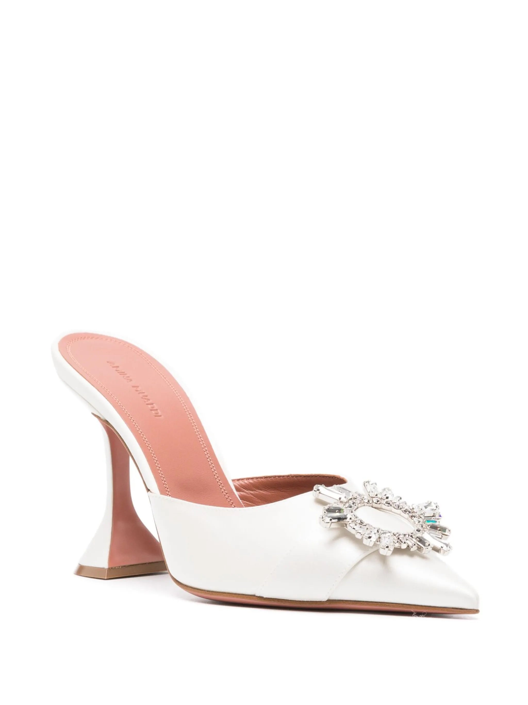 Begum 95mm crystal-embellished mules