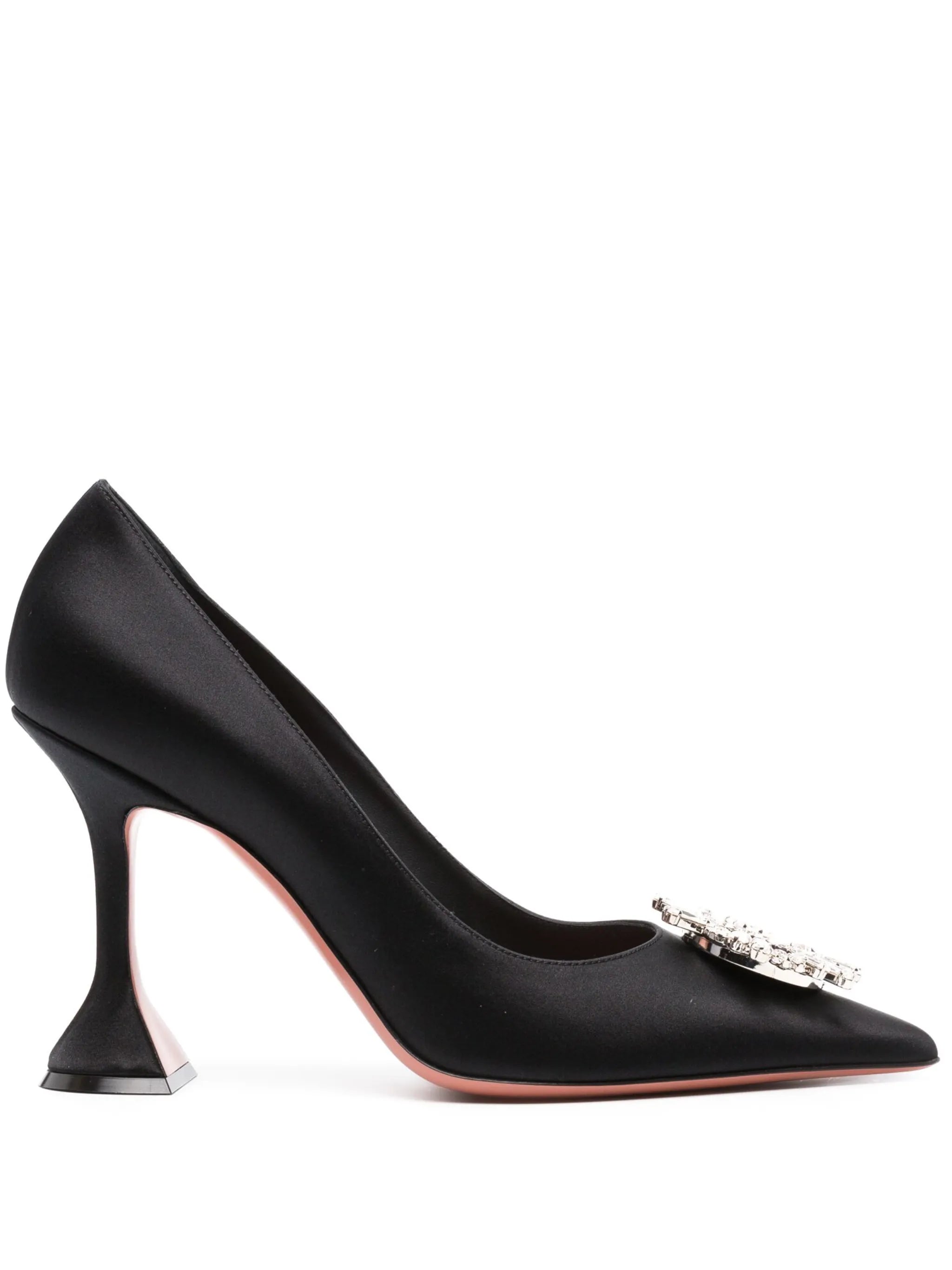 Begum 95mm embellished satin pumps