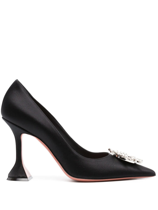 Begum 95mm embellished satin pumps