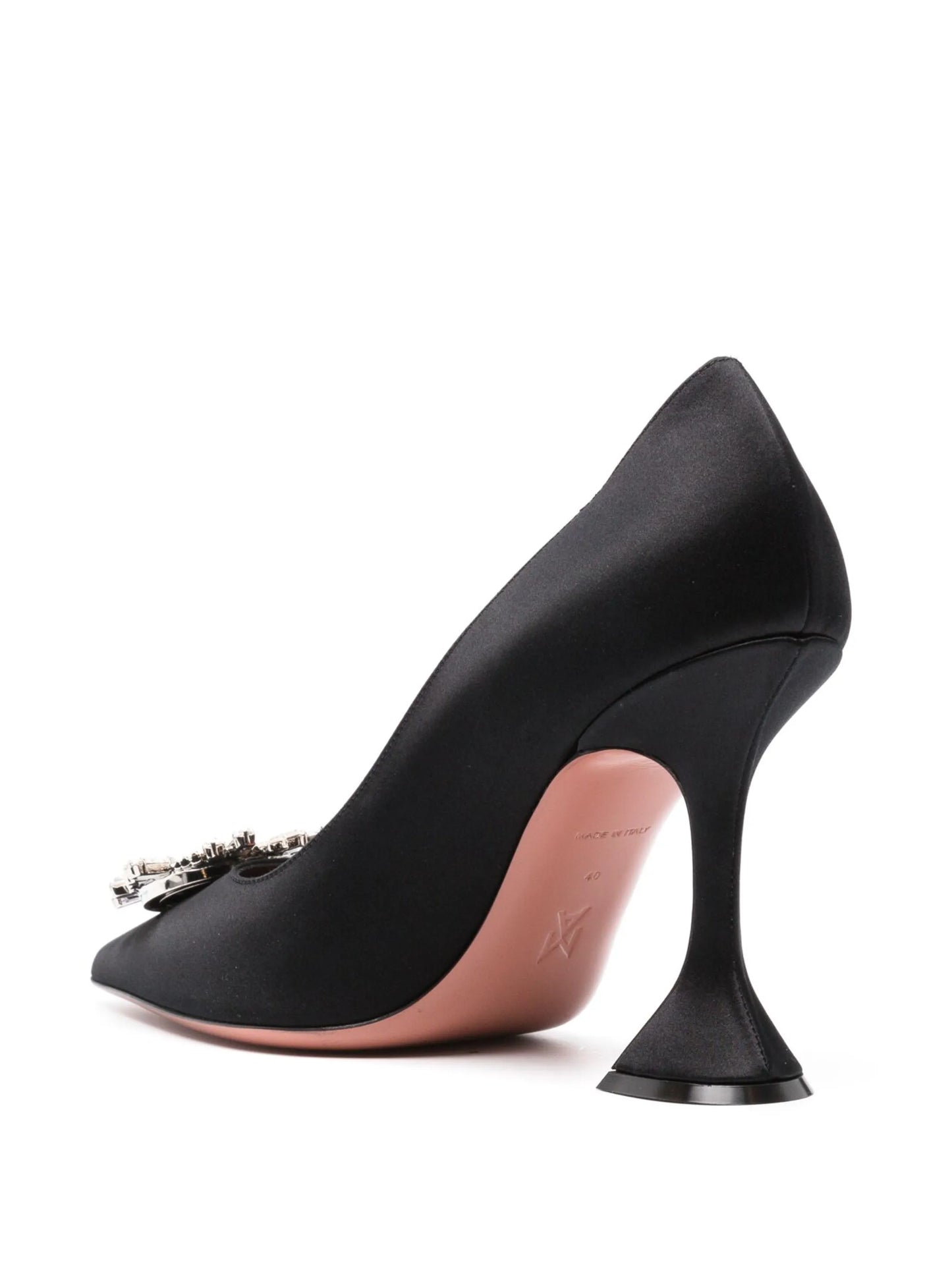 Begum 95mm embellished satin pumps