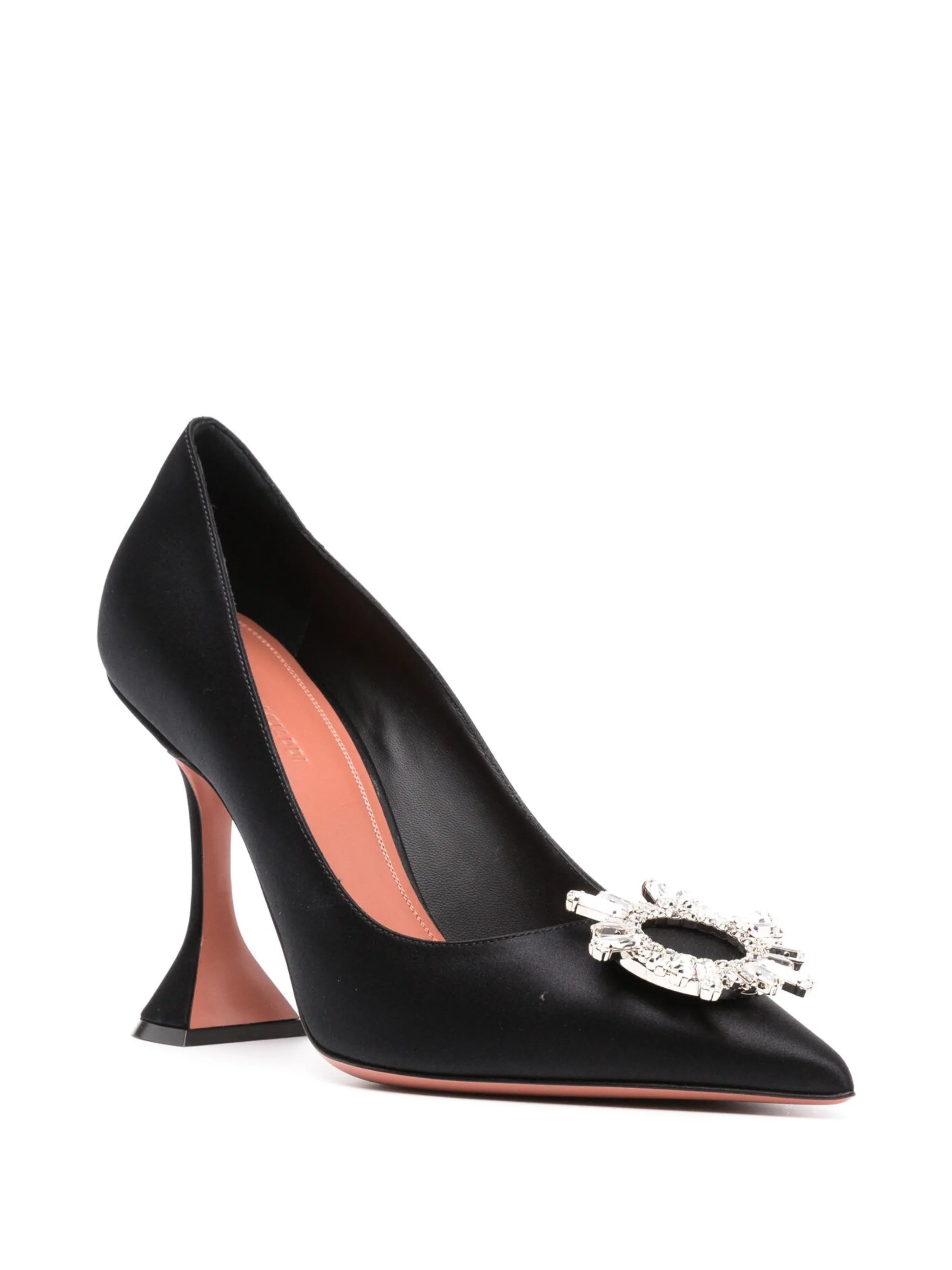 Begum 95mm embellished satin pumps