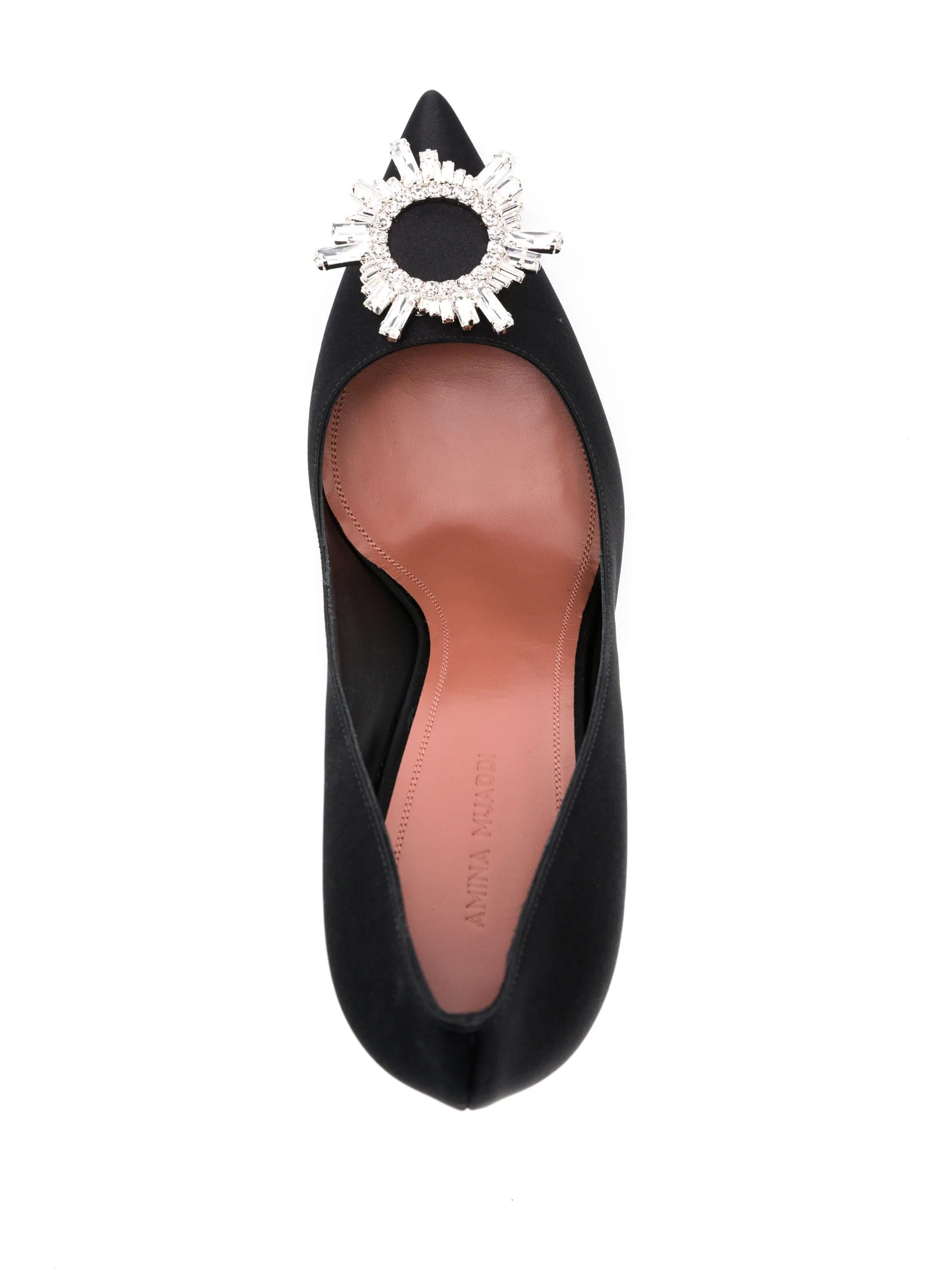 Begum 95mm embellished satin pumps