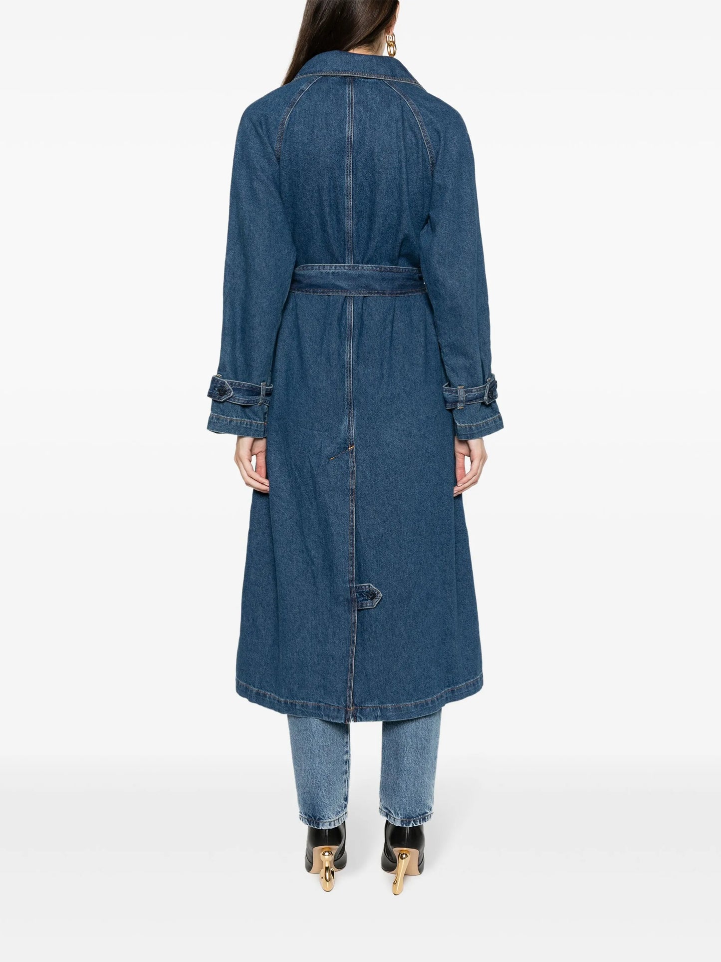 Hayes denim trench coat