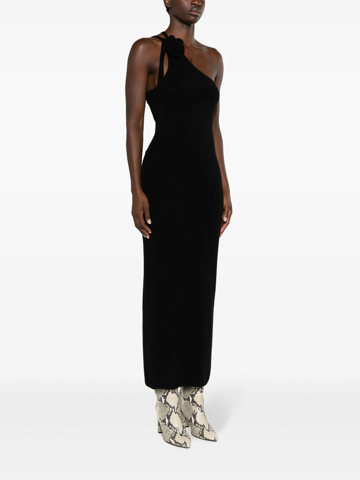 Ilaria floral-appliqué dress