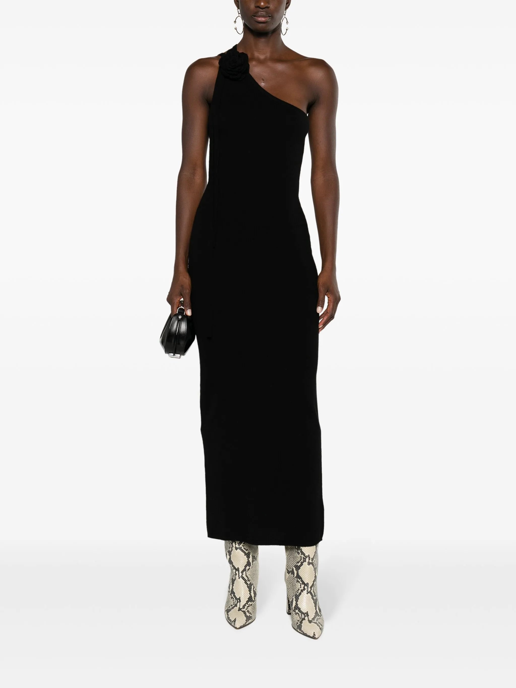 Ilaria floral-appliqué dress