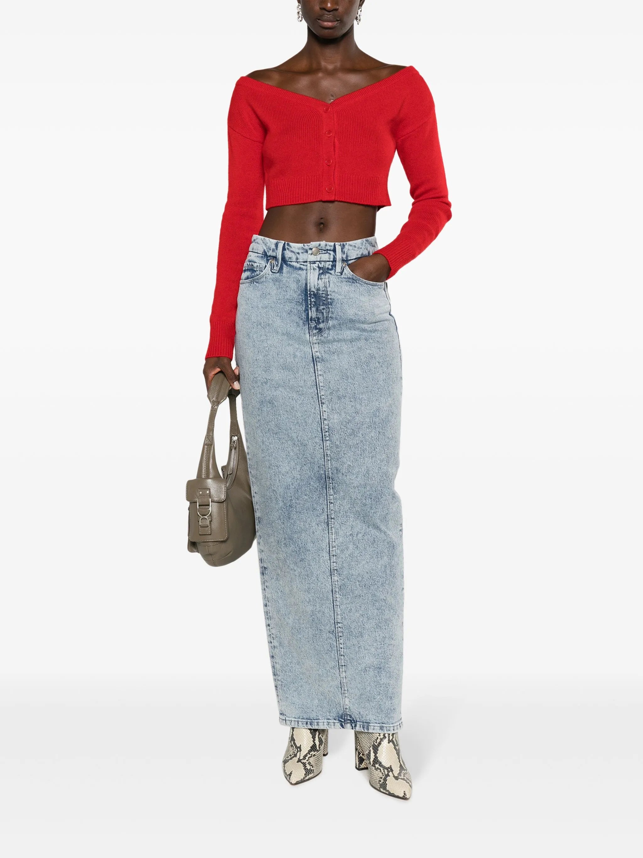 Millie off-shoulder cardigan