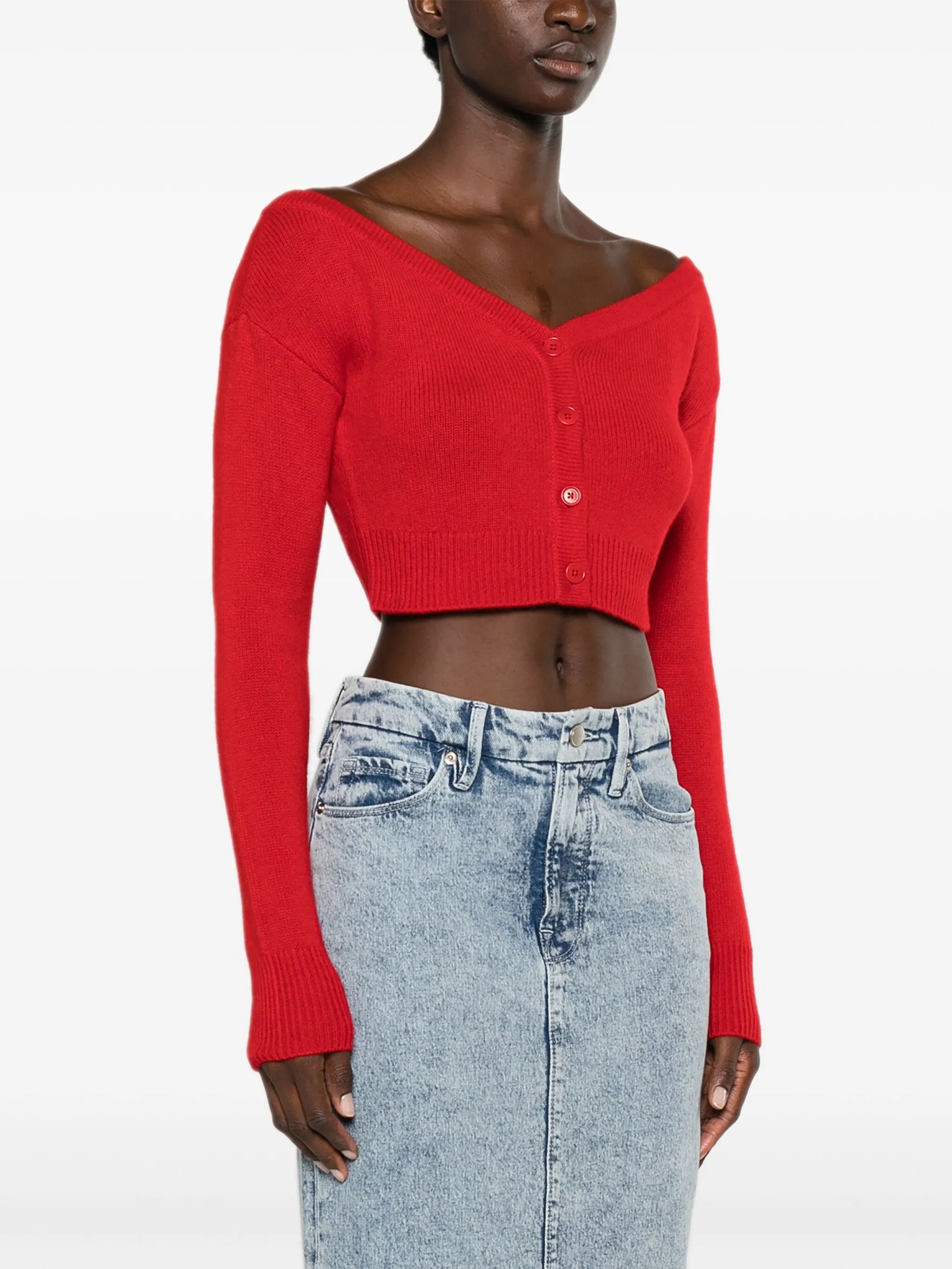 Millie off-shoulder cardigan