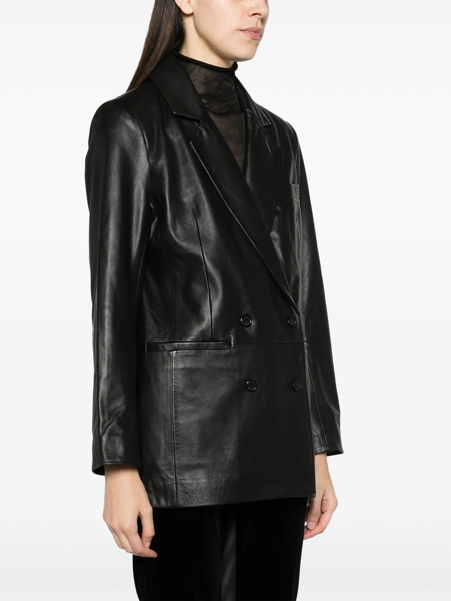 Veda Dalia leather blazer