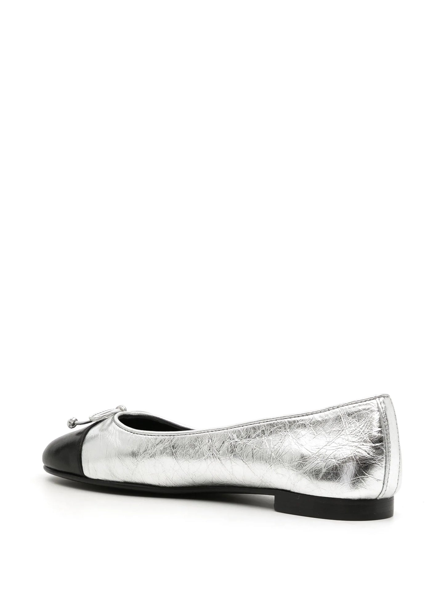 cap-toe ballerina shoes