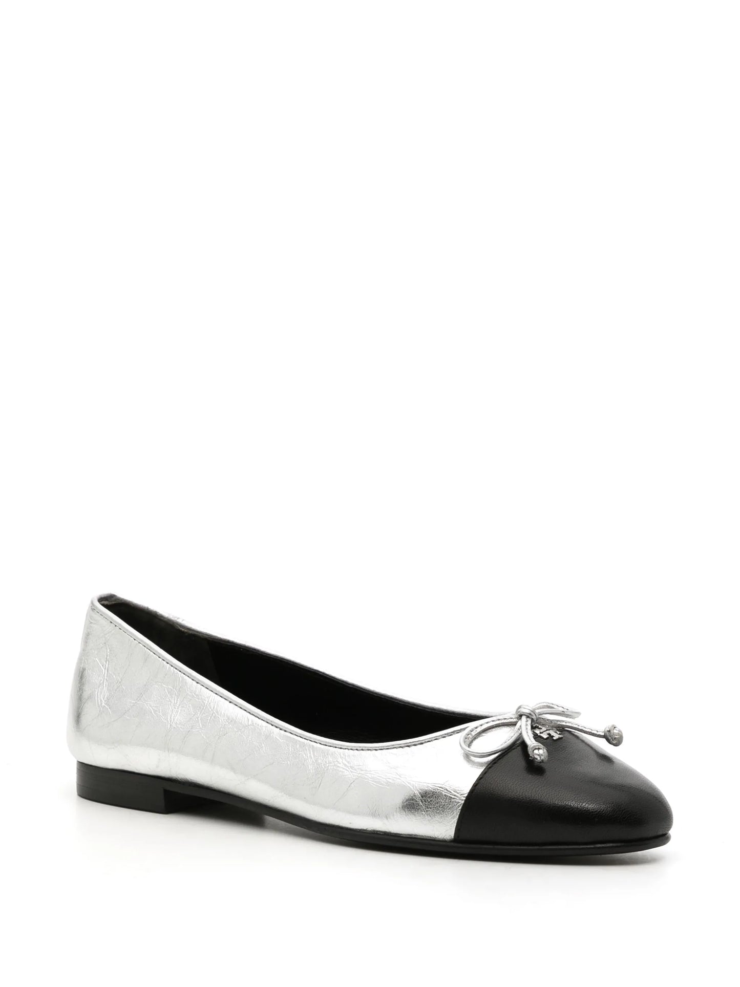 cap-toe ballerina shoes