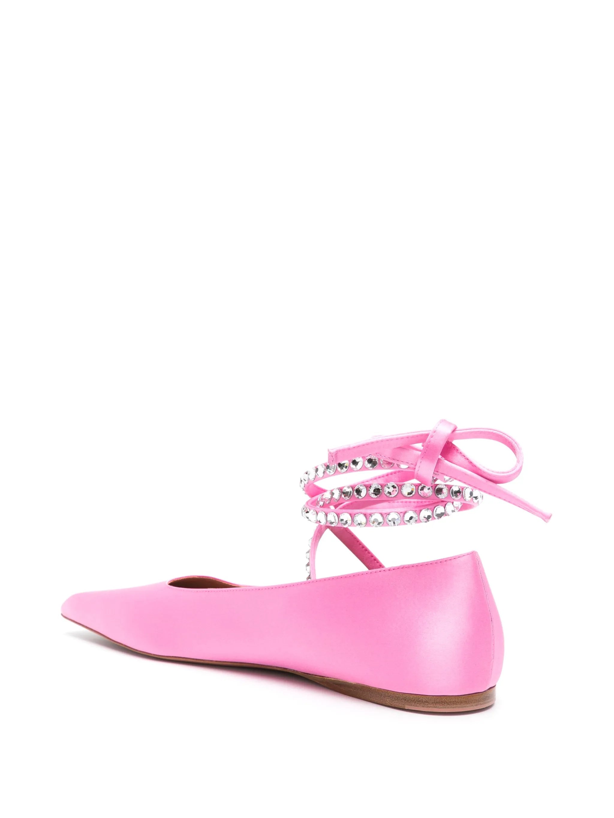 Ane satin ballet pumps