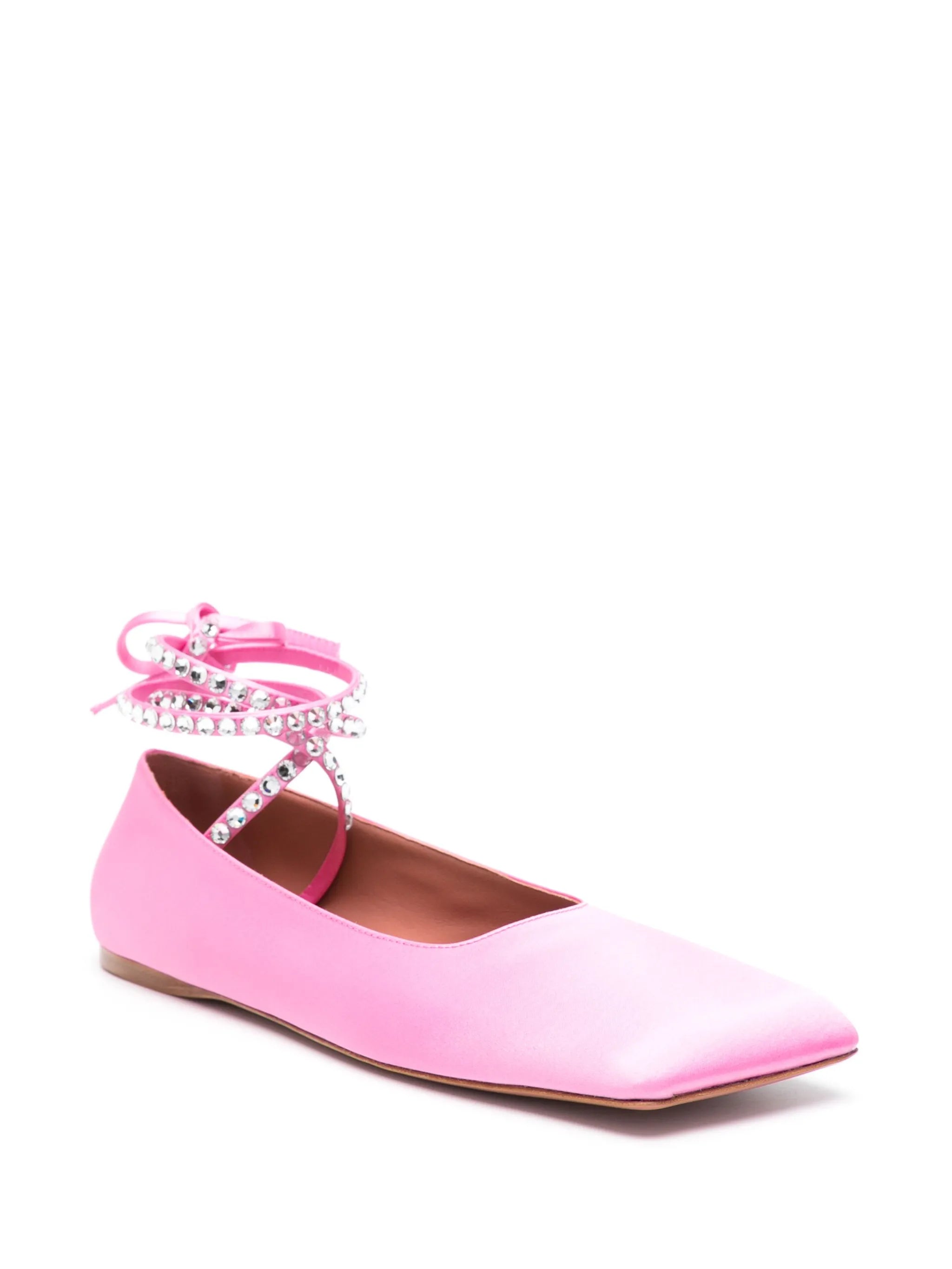 Ane satin ballet pumps