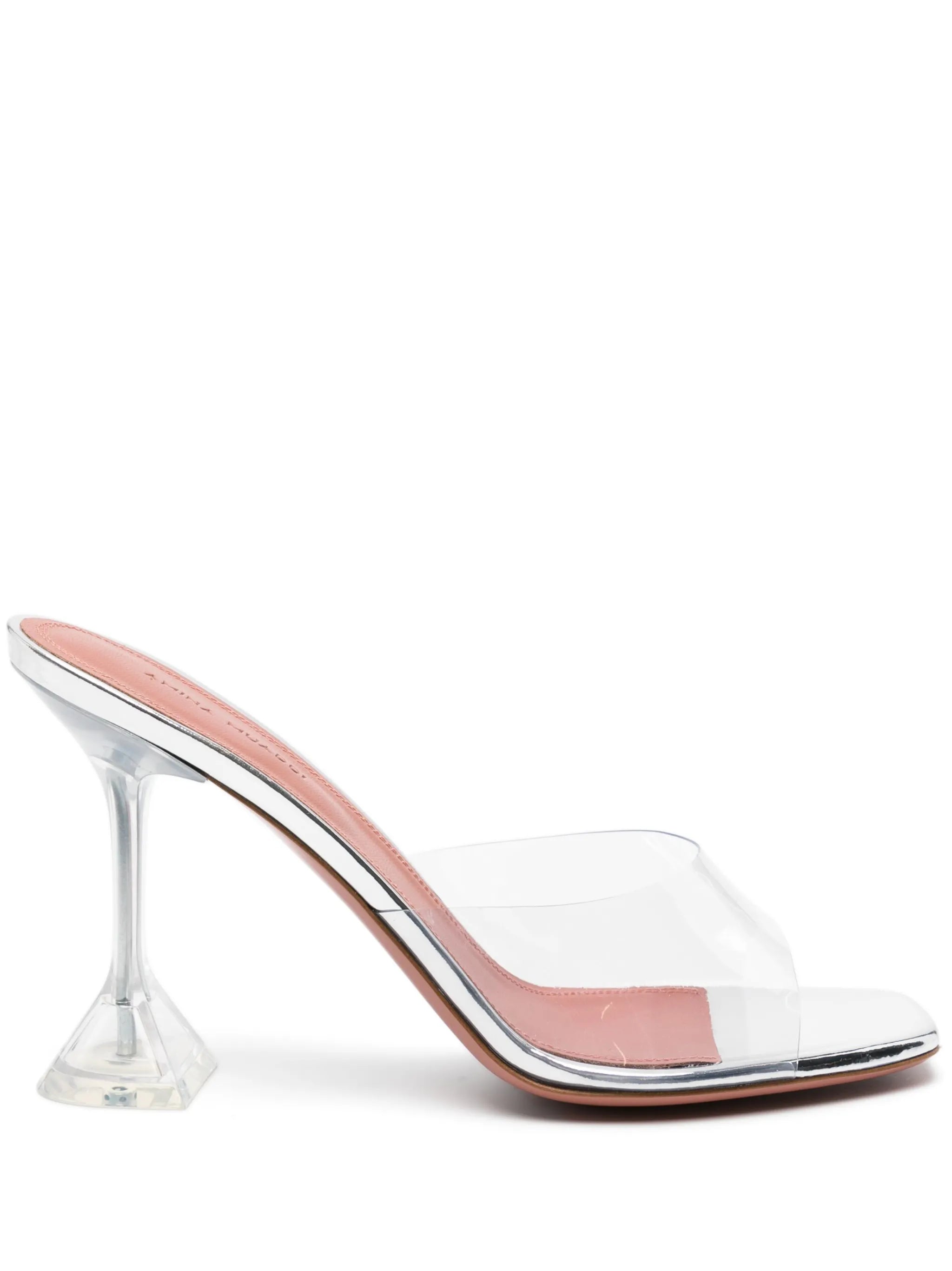 95mm Lupita Glass transparent mules