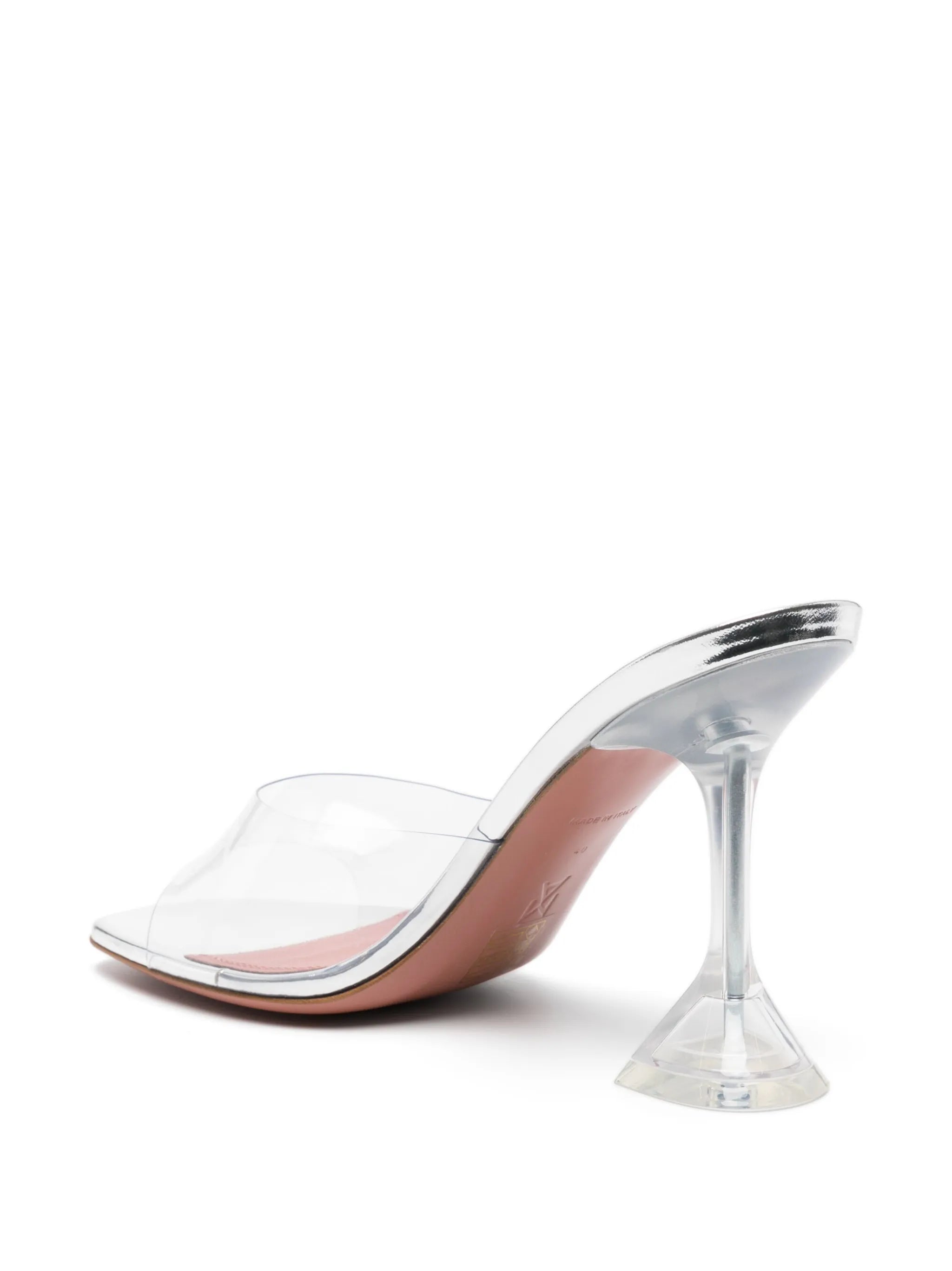 95mm Lupita Glass transparent mules