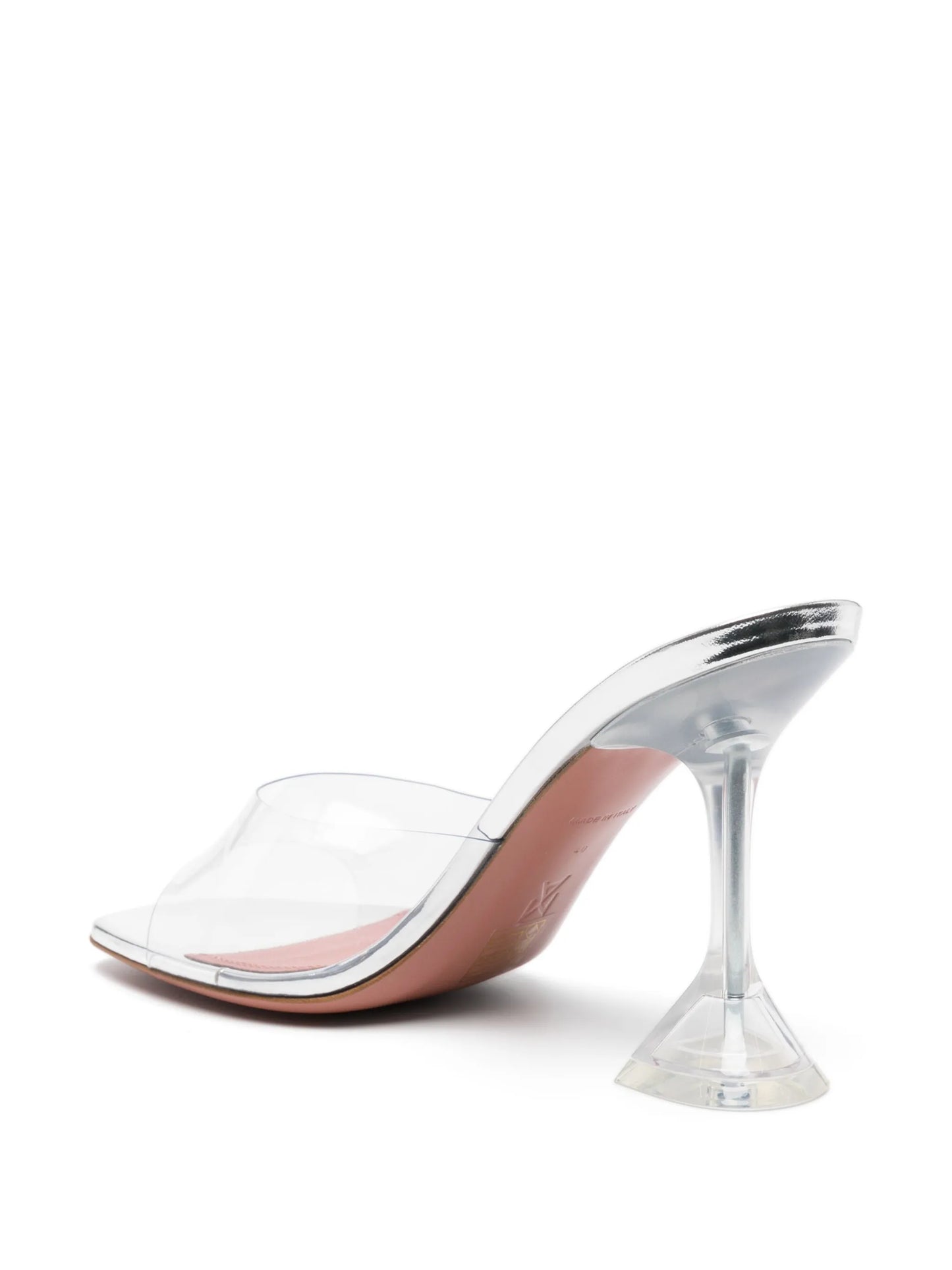 95mm Lupita Glass transparent mules