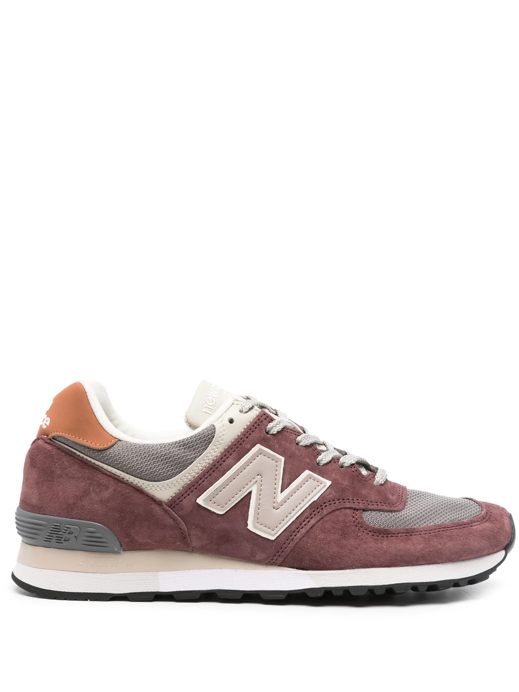 576 panelled suede sneakers