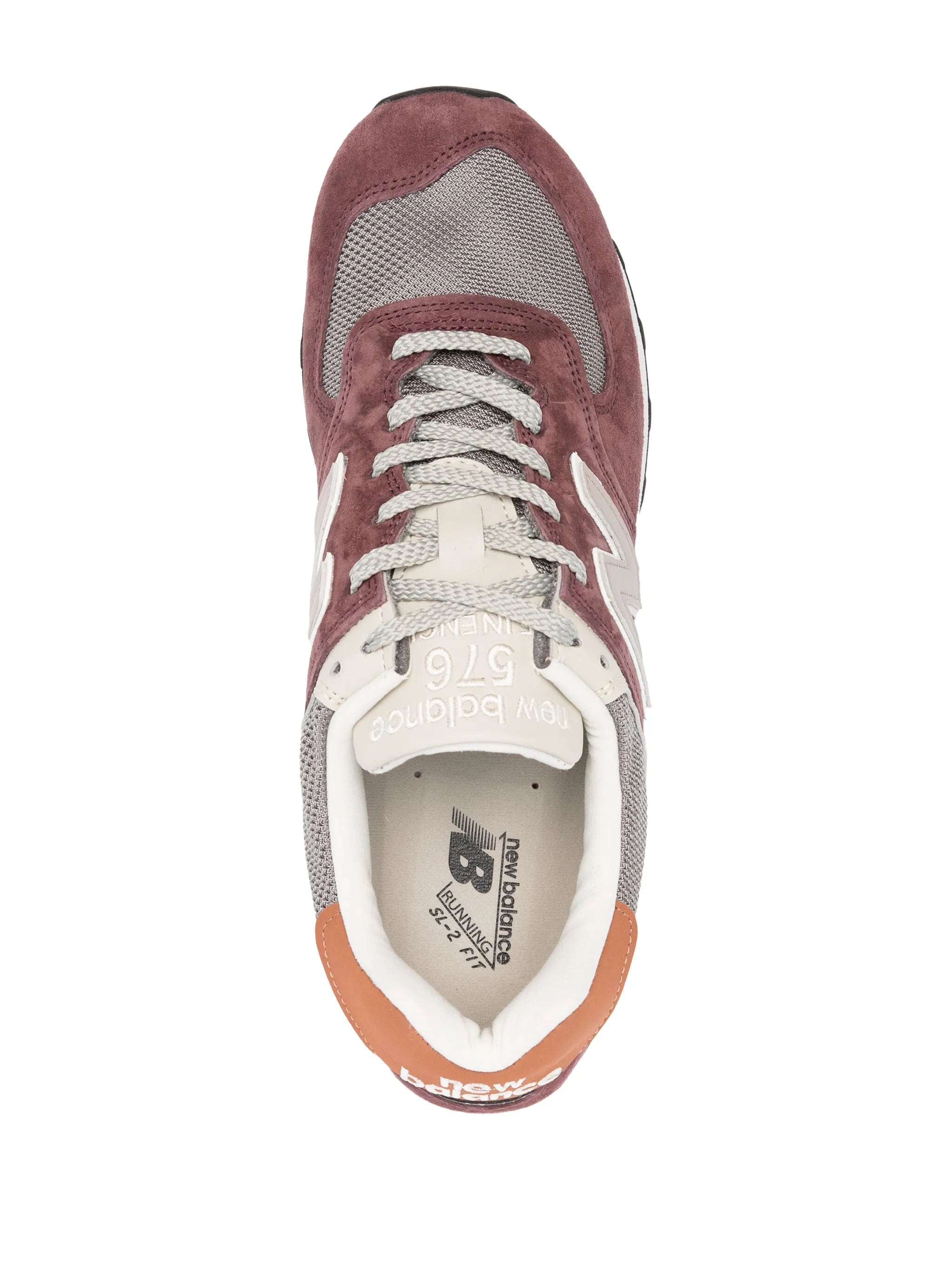 576 panelled suede sneakers