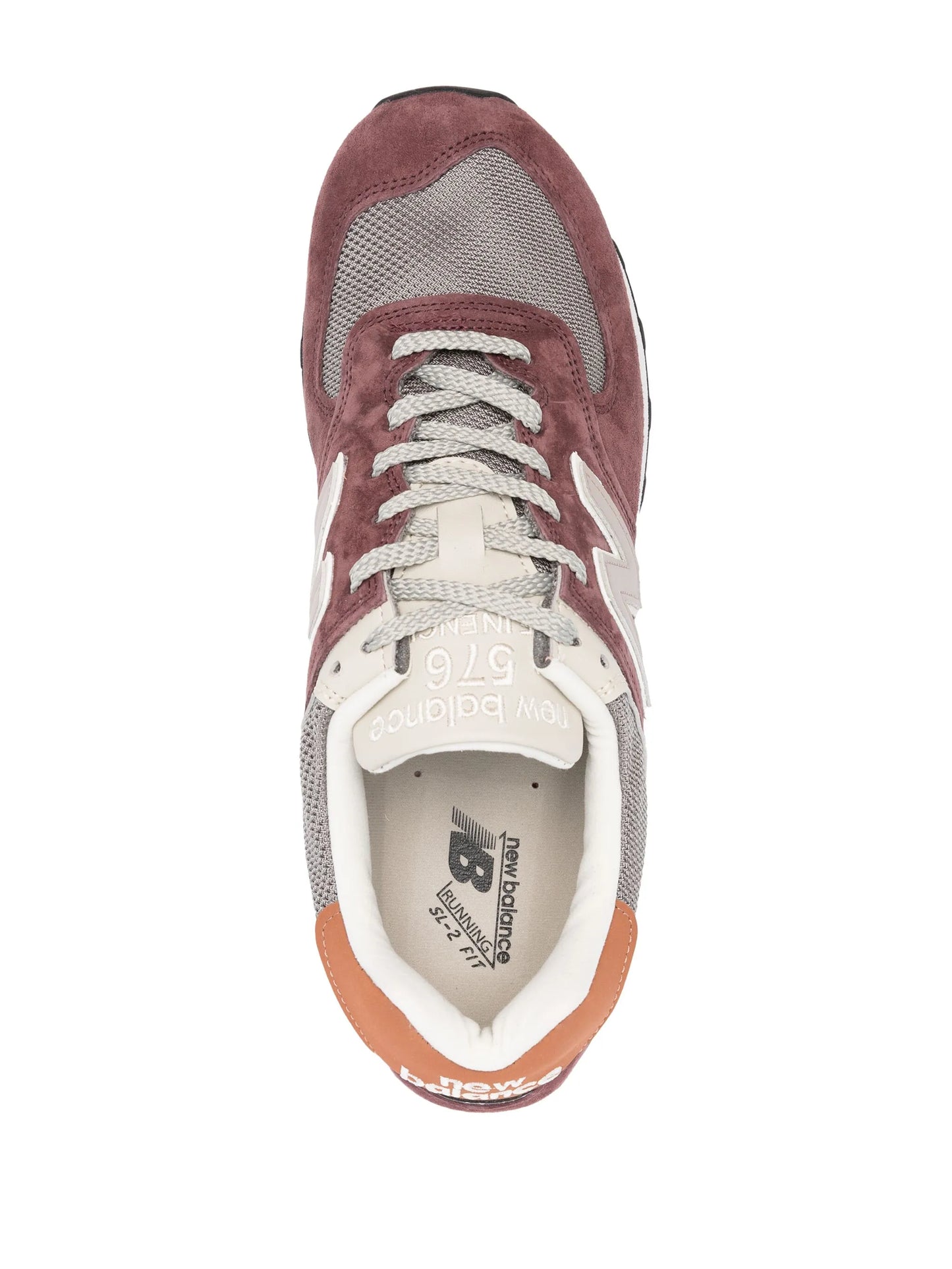 576 panelled suede sneakers