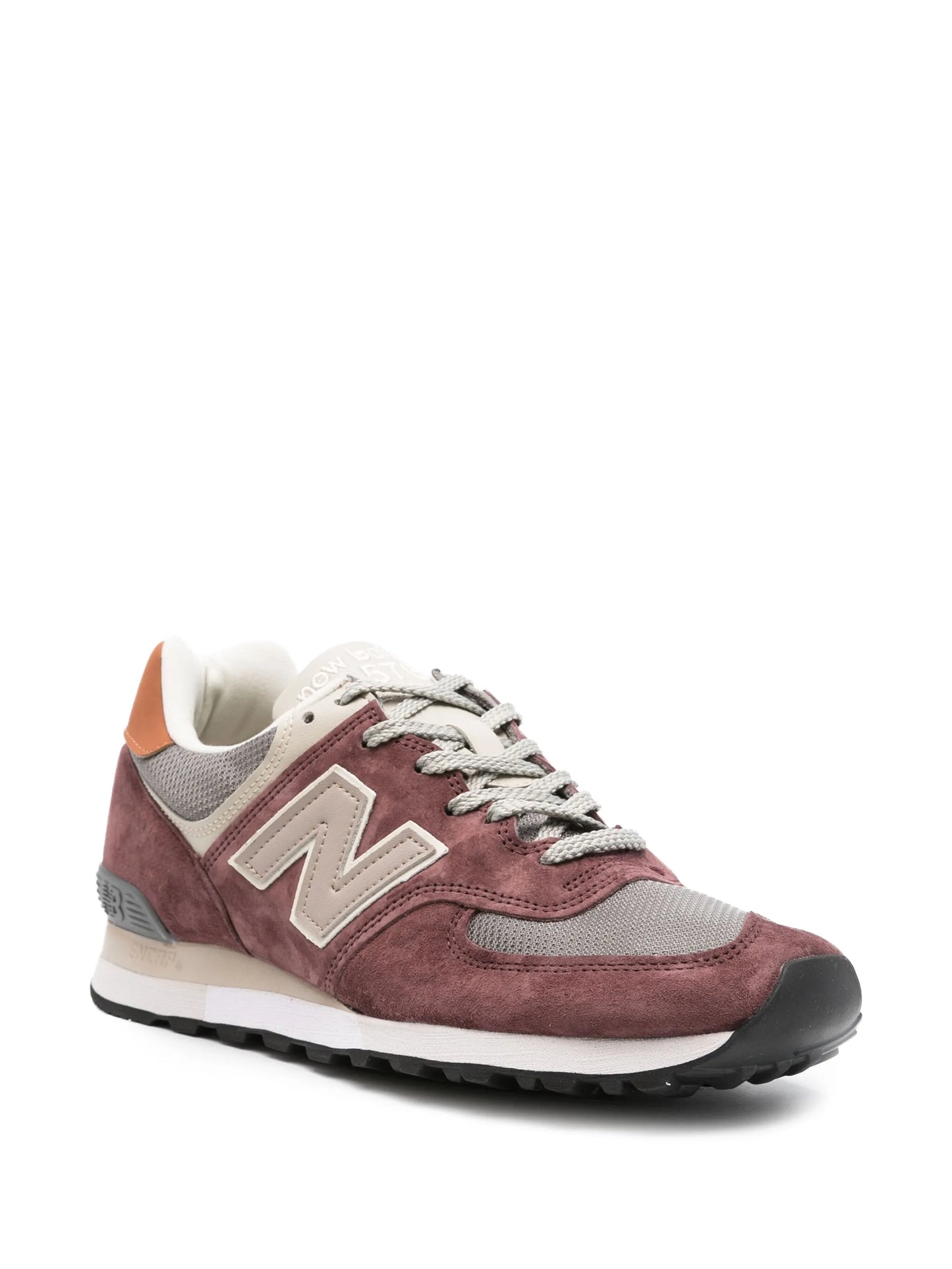 576 panelled suede sneakers