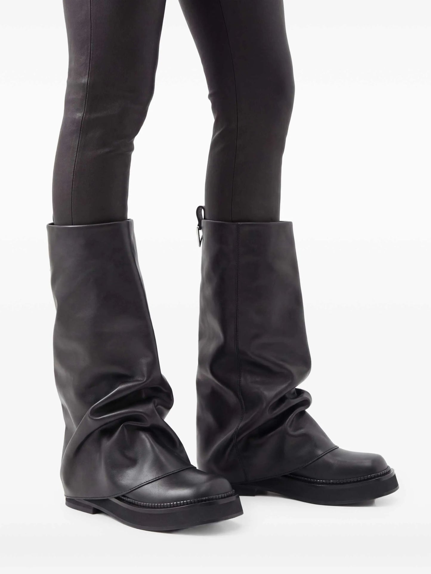 Robin layered leather boots
