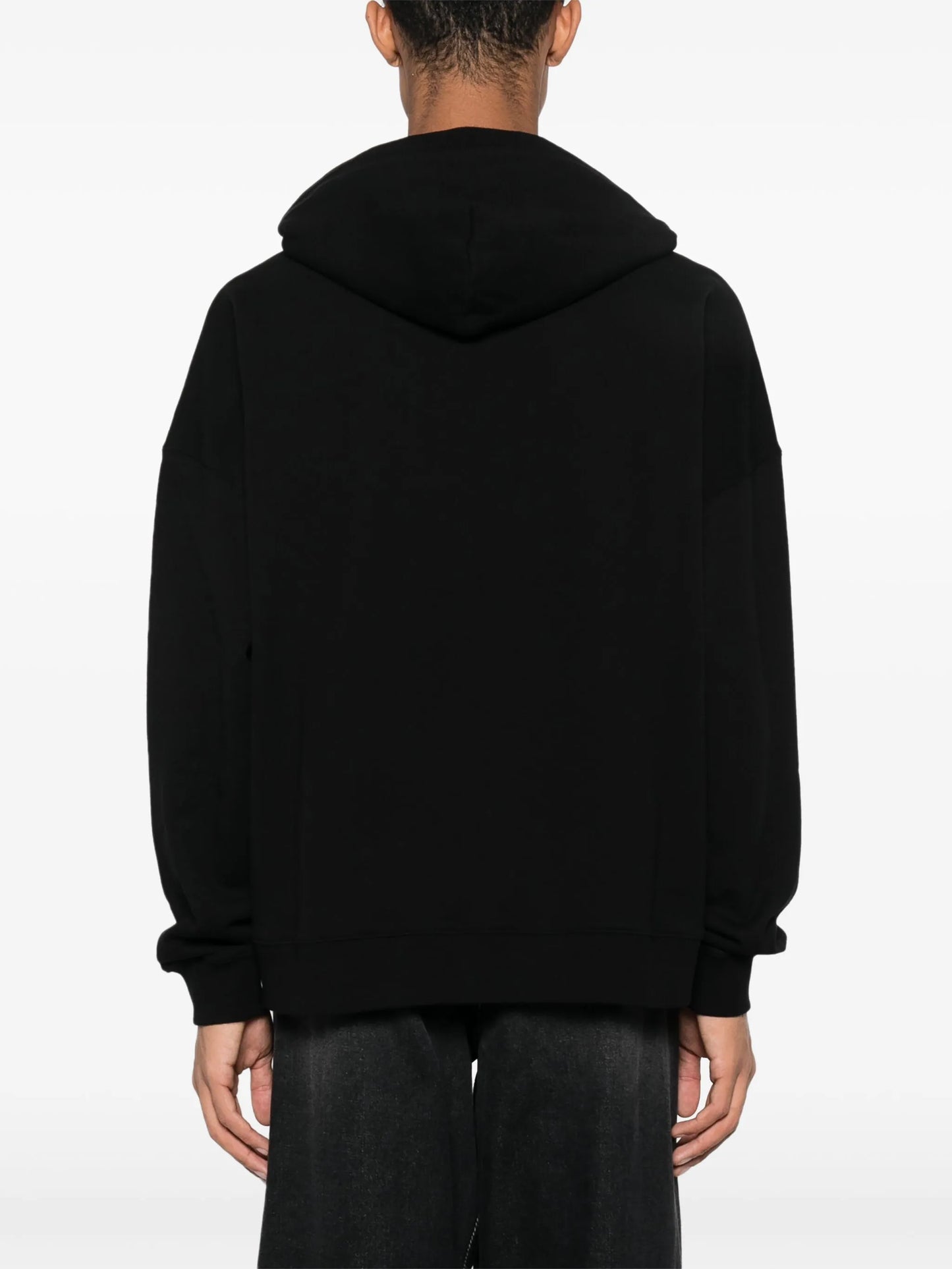 monogram-appliqué cotton hoodie