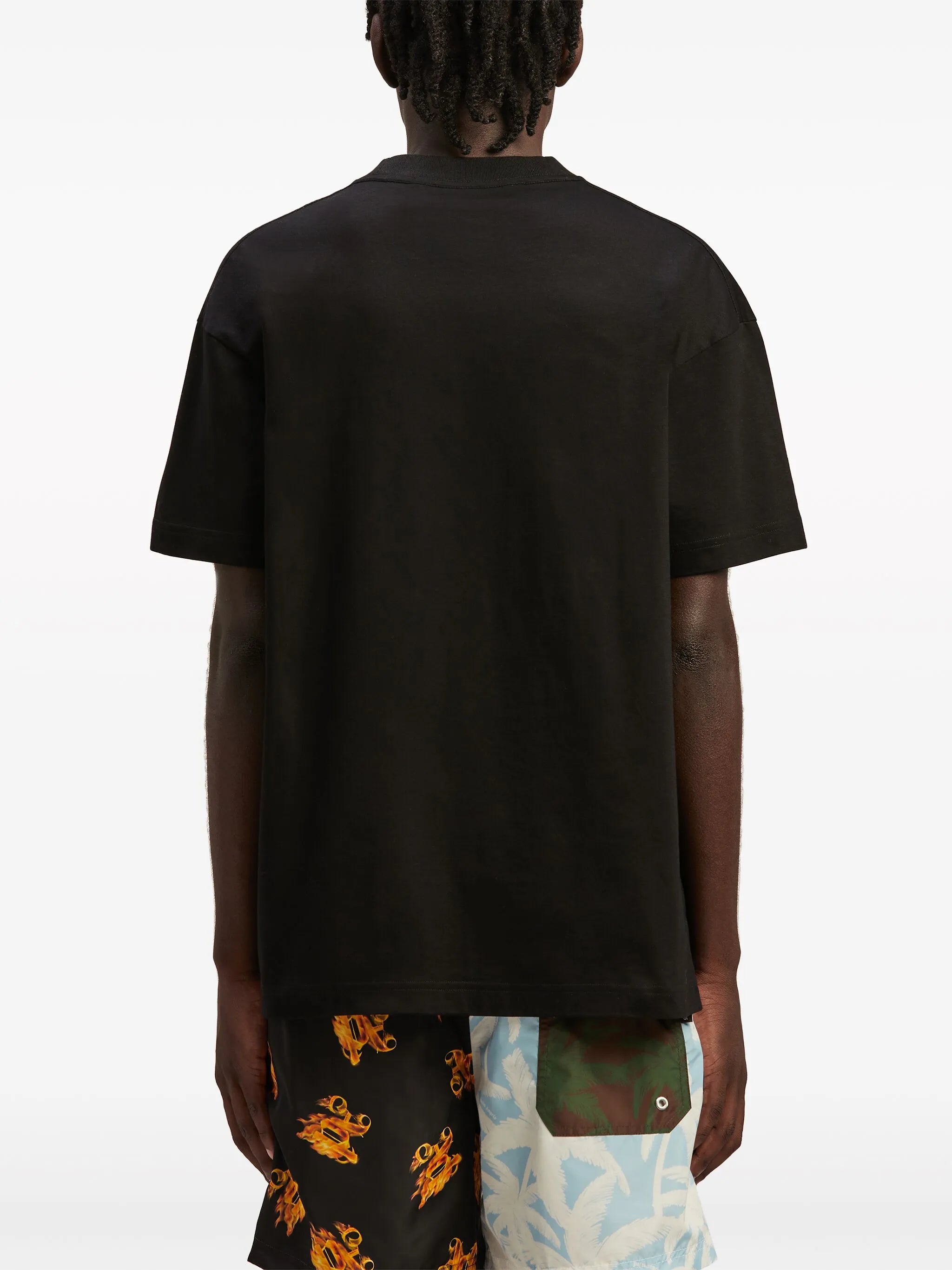 monogram-appliqué cotton T-shirt