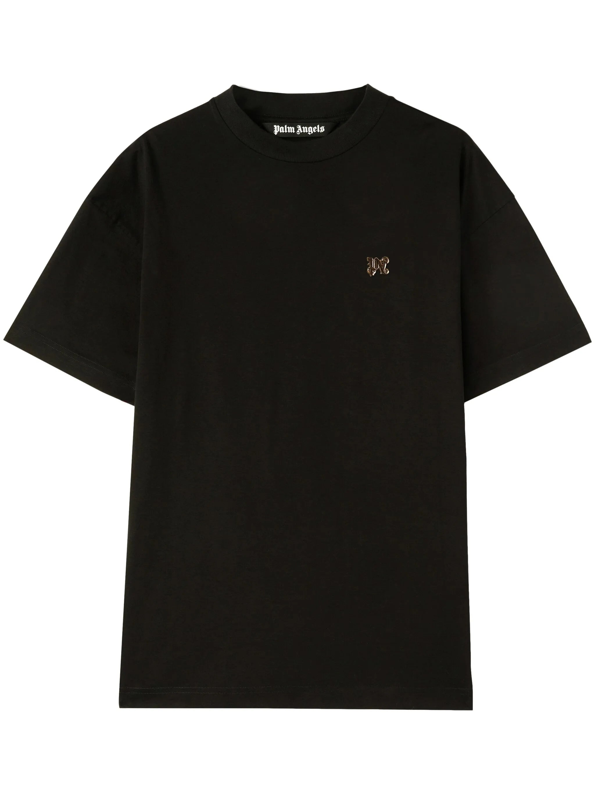 monogram-appliqué cotton T-shirt
