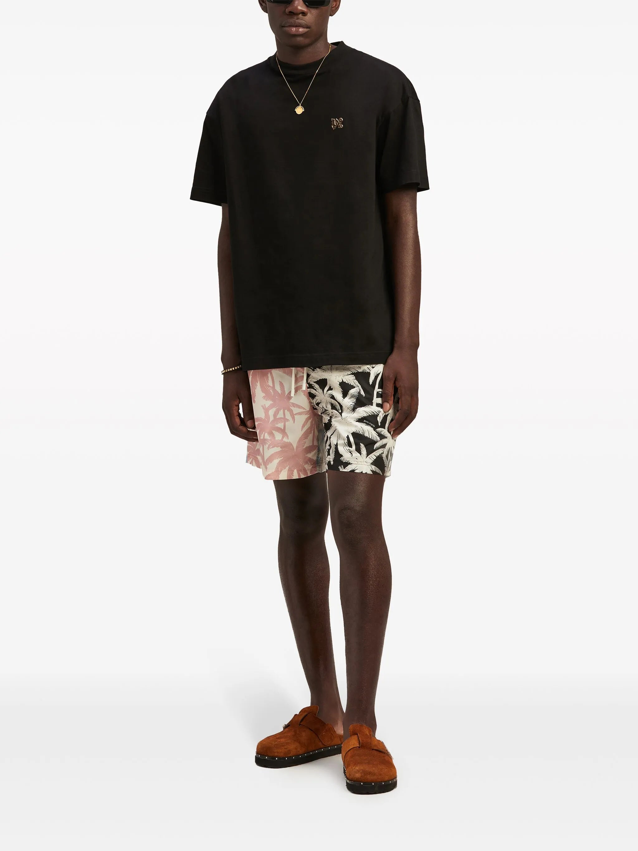 monogram-appliqué cotton T-shirt