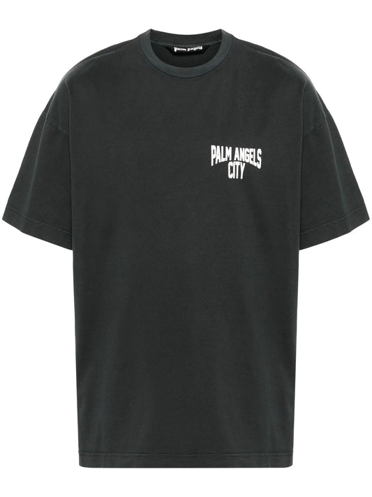 City washed-effect T-shirt