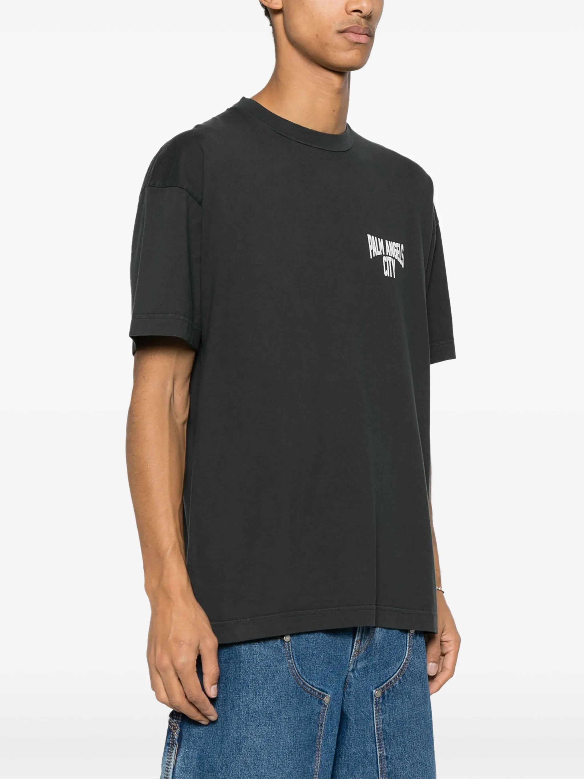 City washed-effect T-shirt