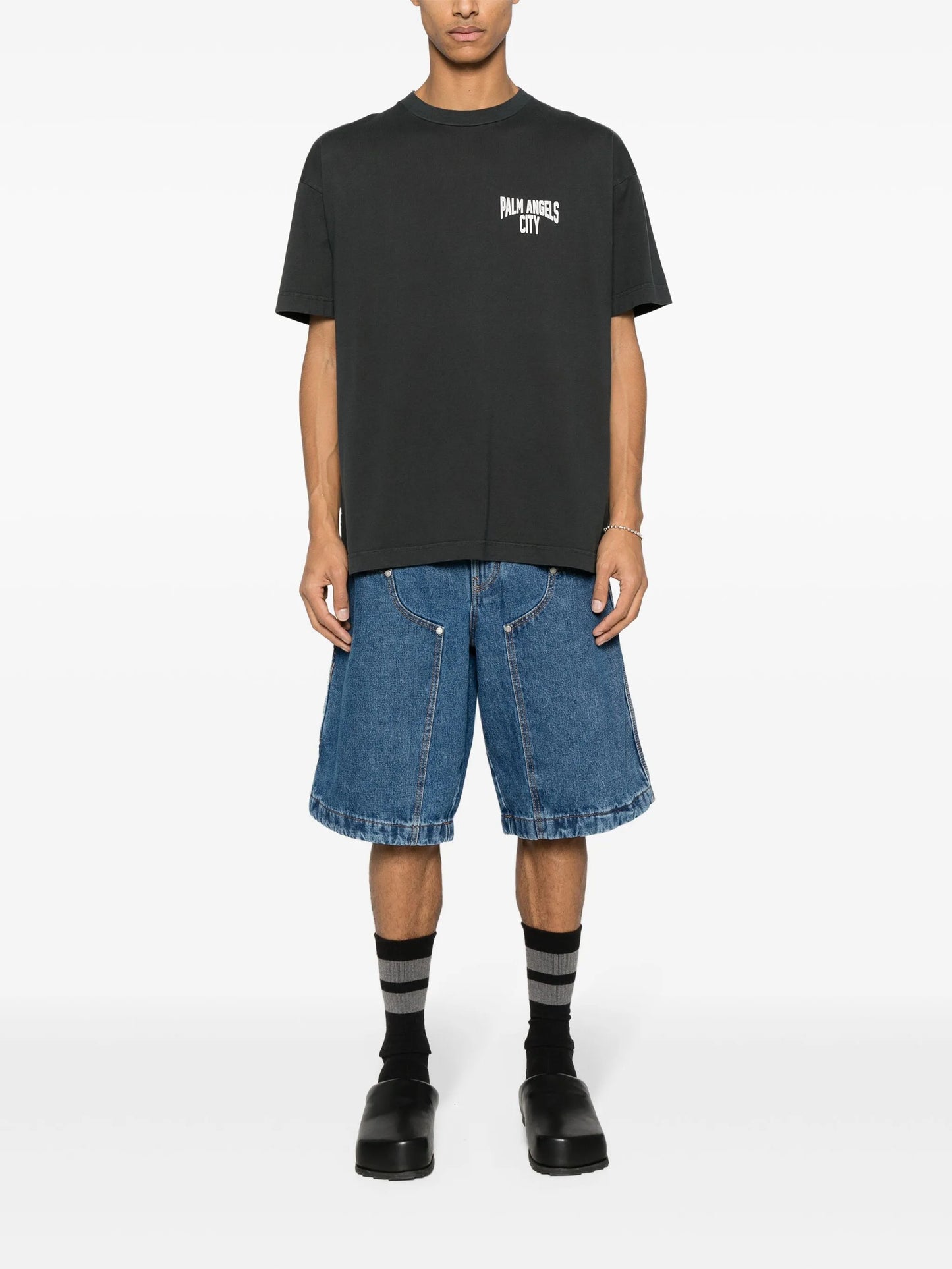 City washed-effect T-shirt