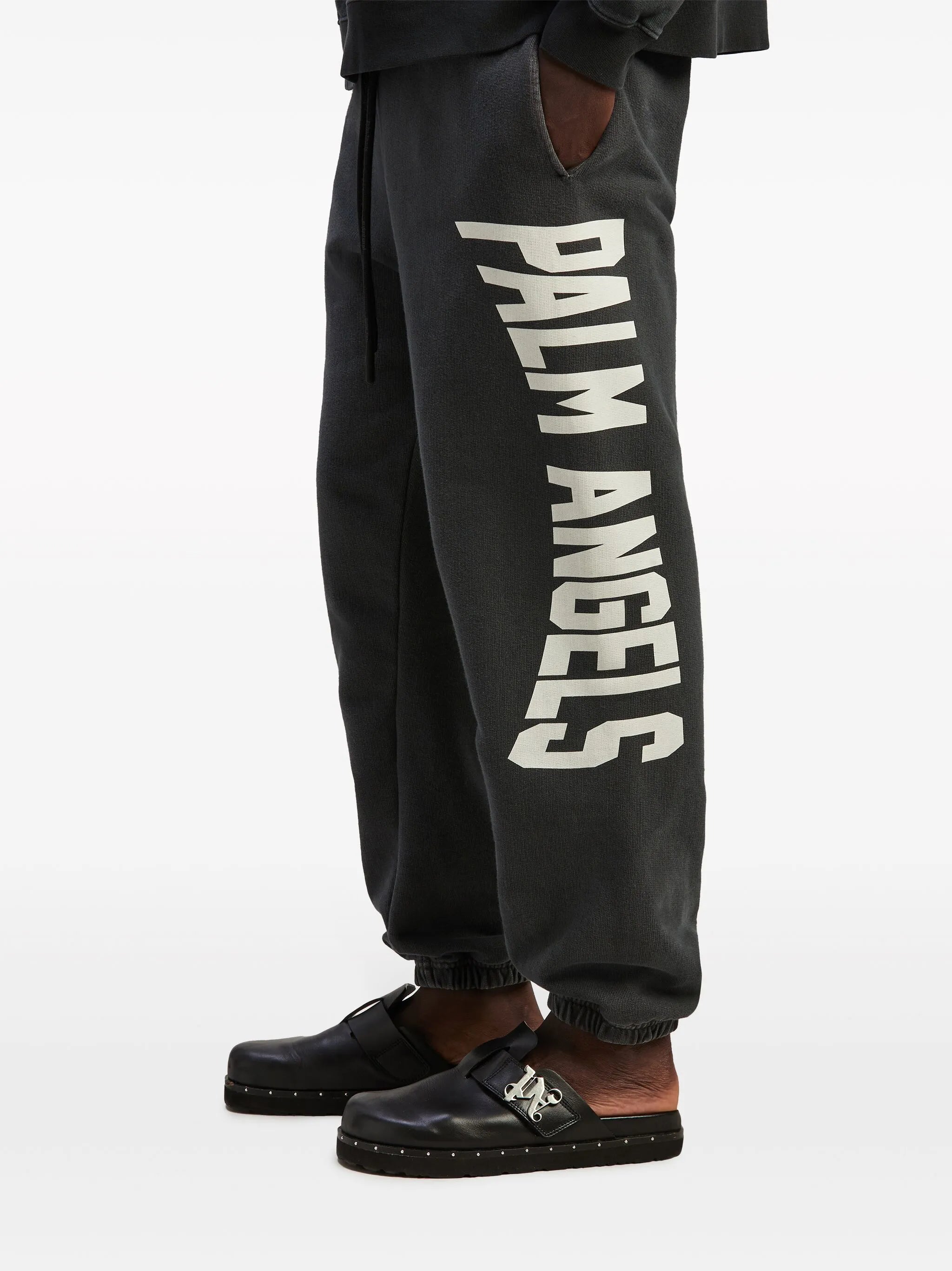 City washed-effect track pants