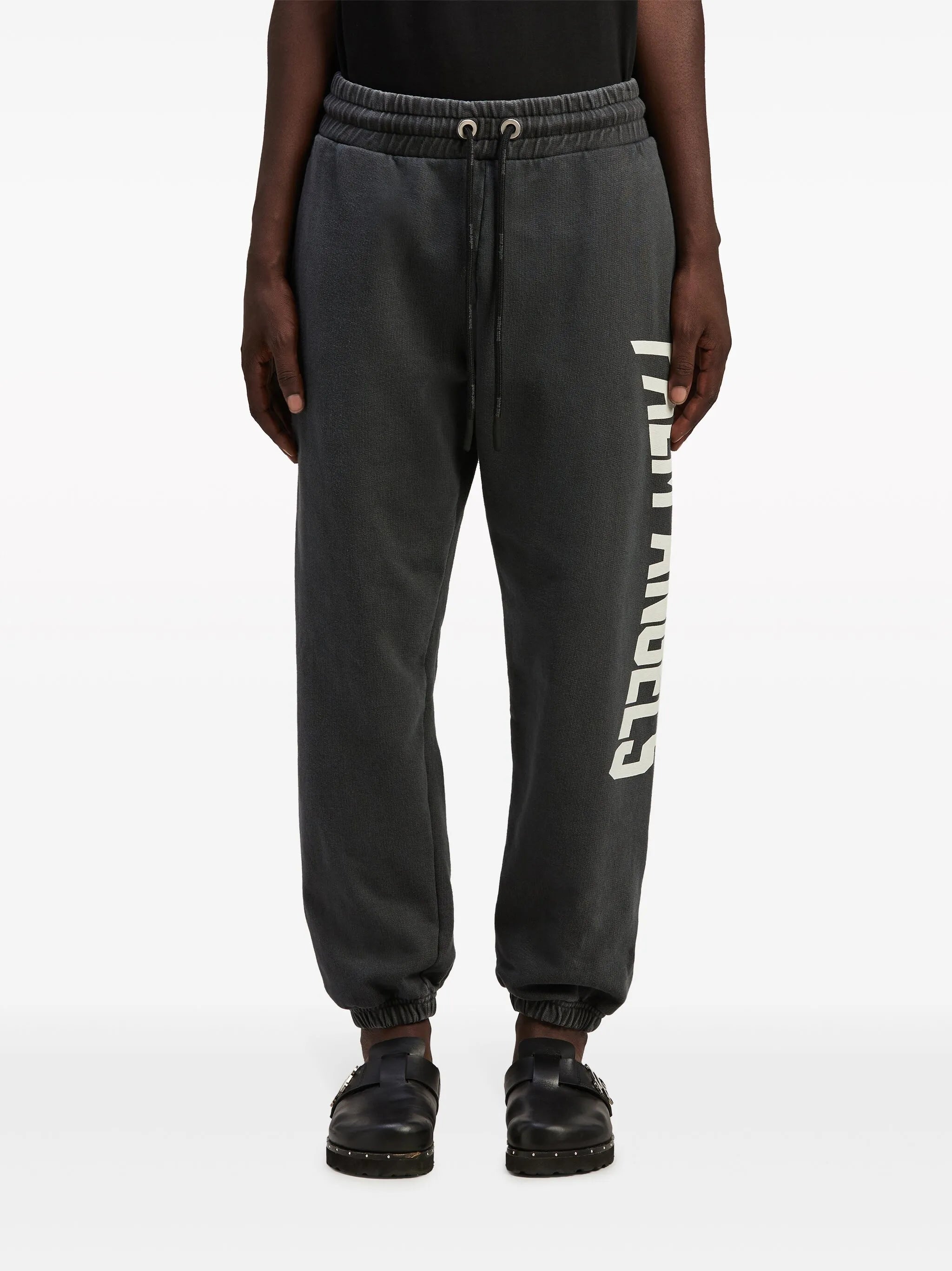 City washed-effect track pants