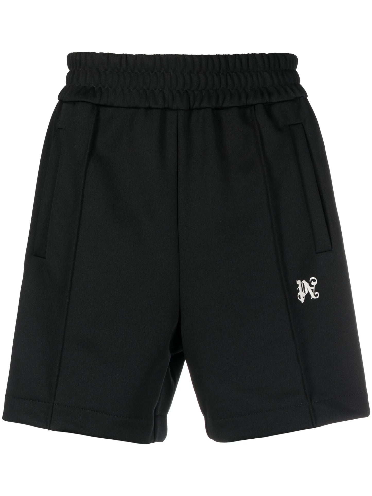 monogram-embroidered track shorts