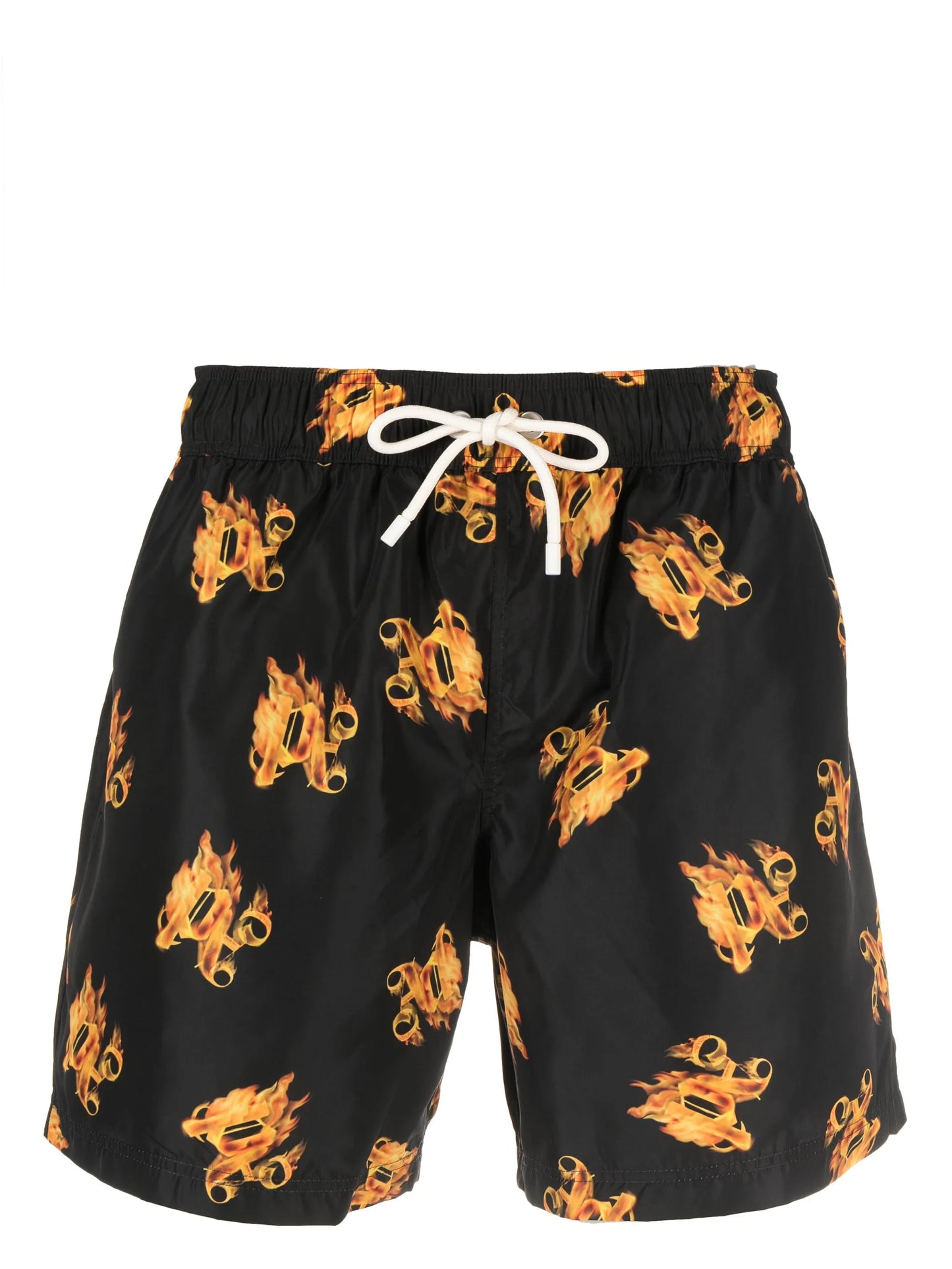 Burning monogram-print swim shorts