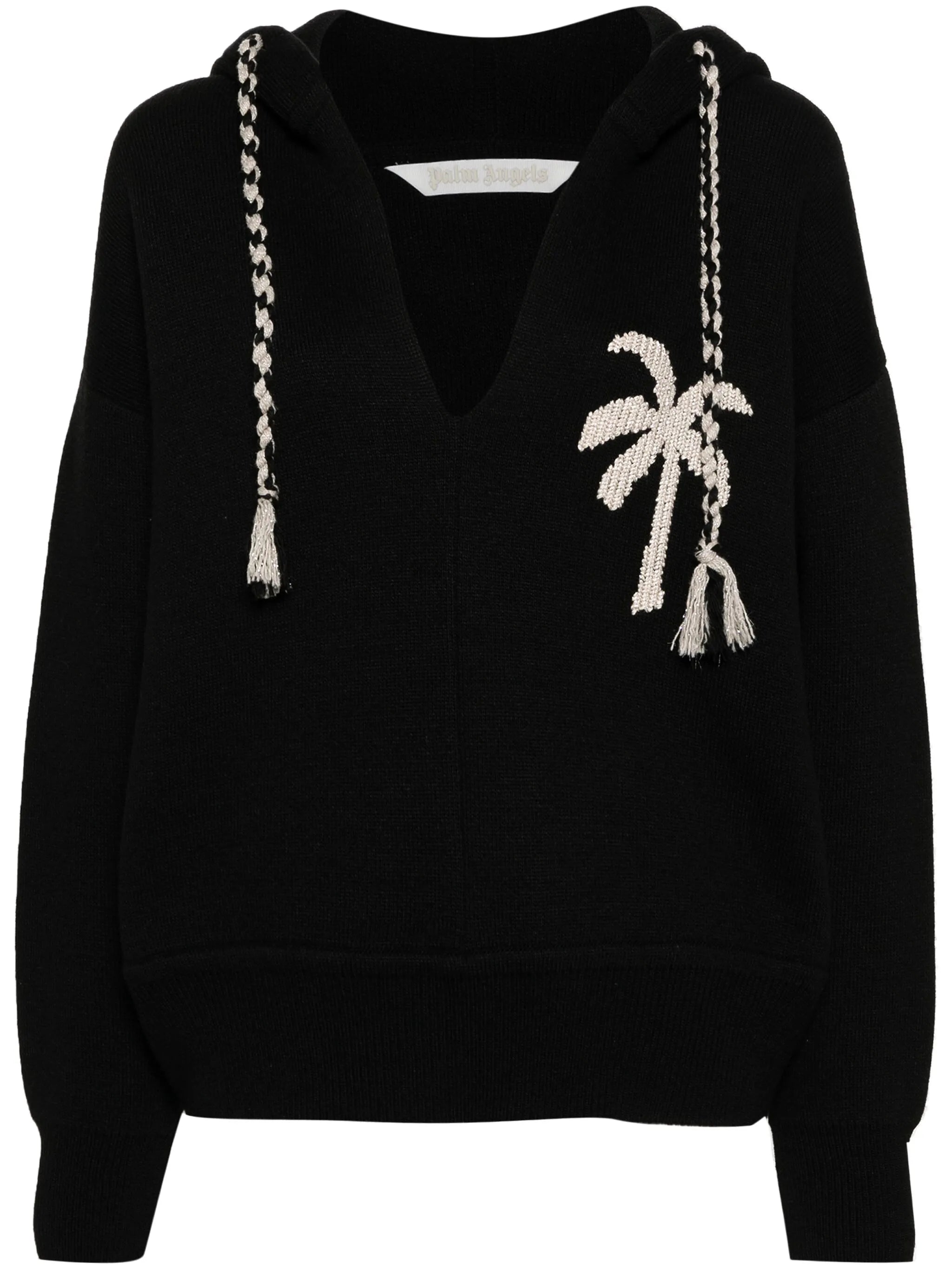 Palm knitted hoodie