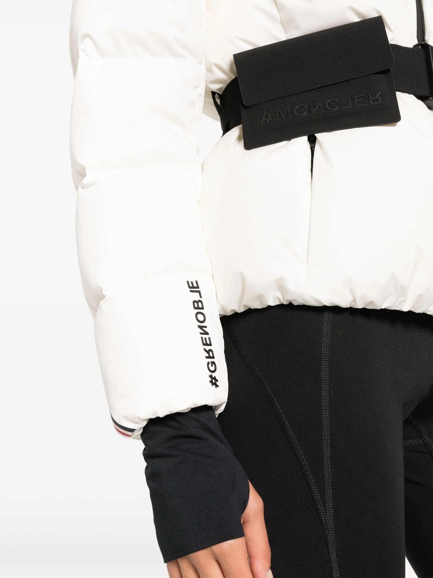 Bouquetin belted padded jacket