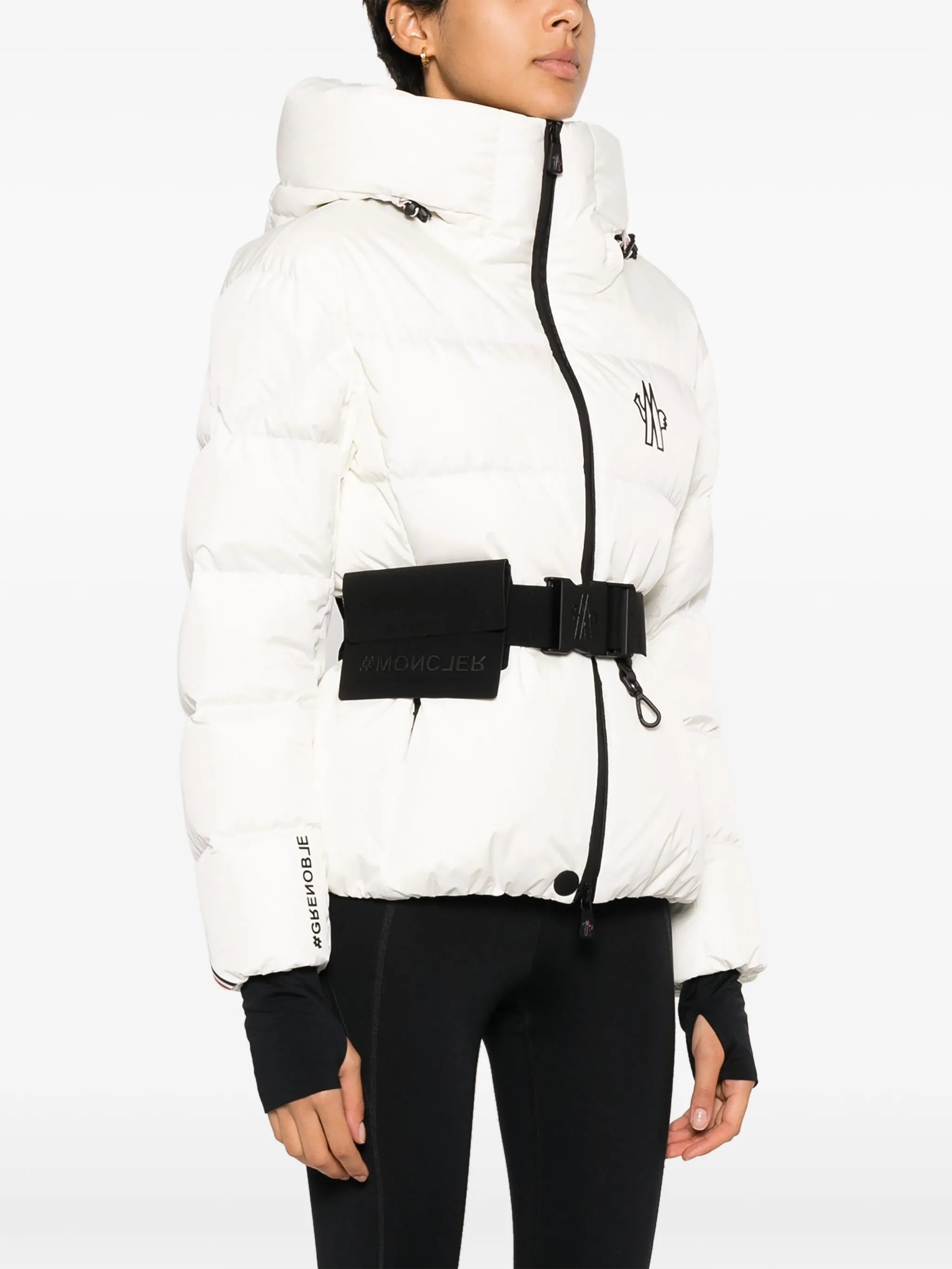 Bouquetin belted padded jacket