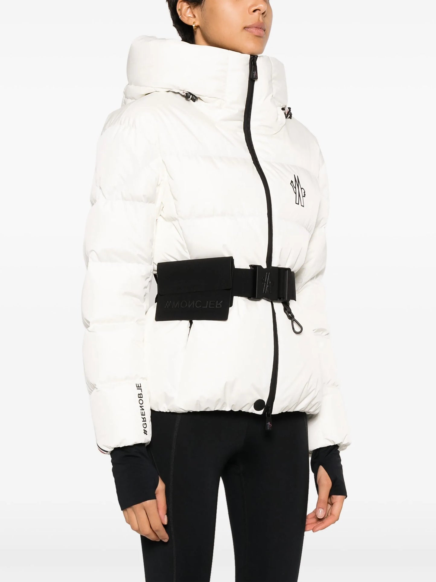 Bouquetin belted padded jacket