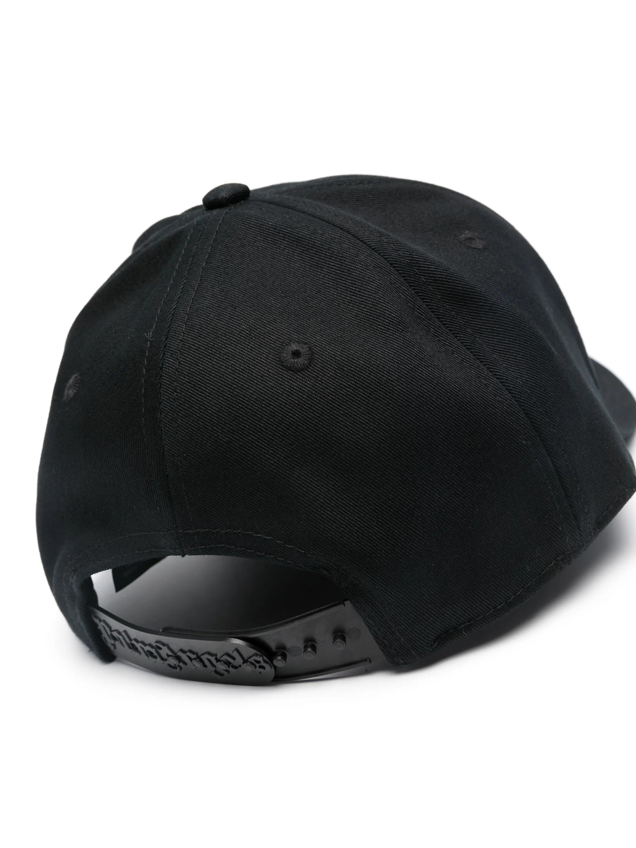 Burning monogram-embroidered baseball cap
