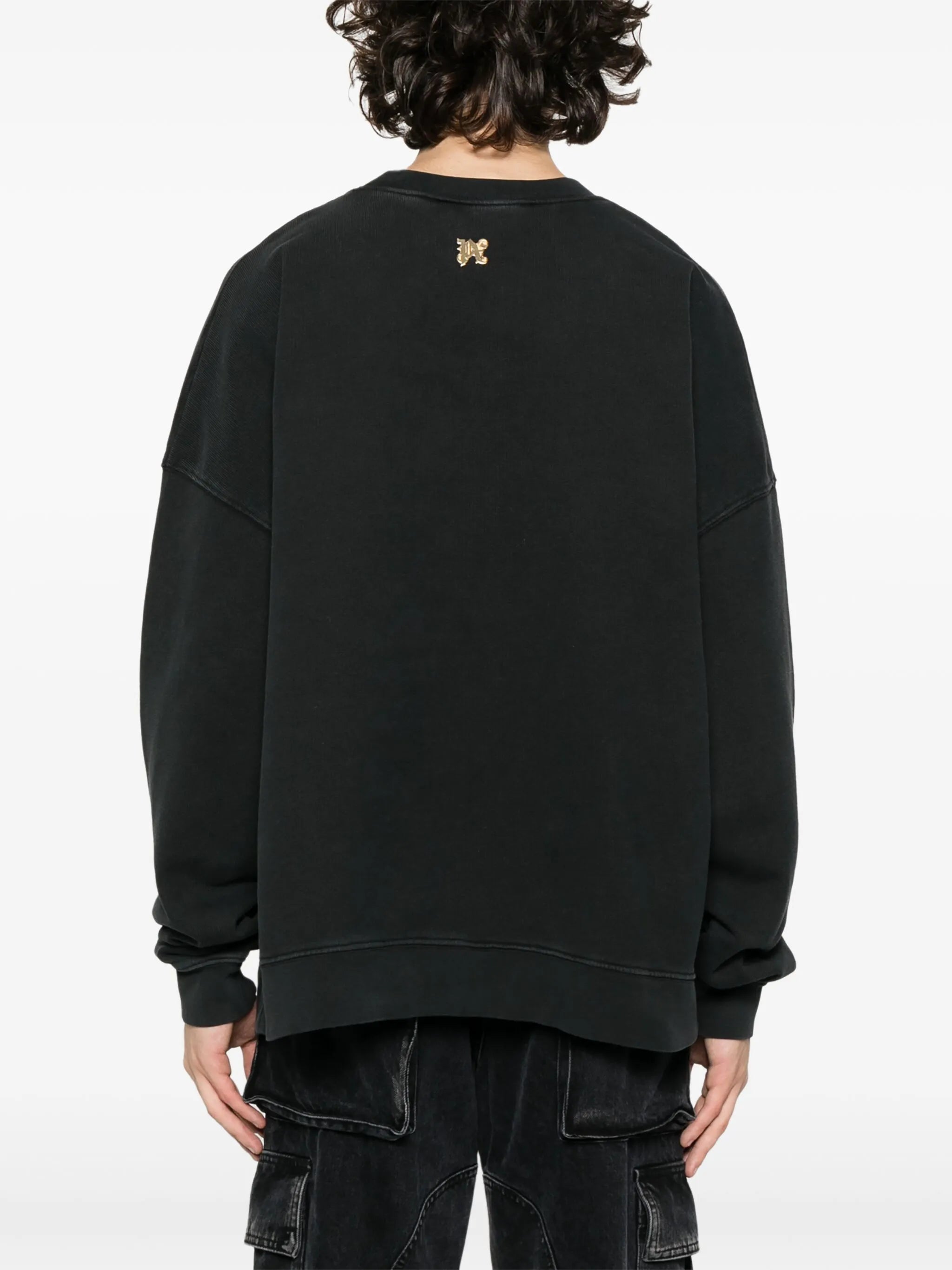 Burning monogram-print sweatshirt