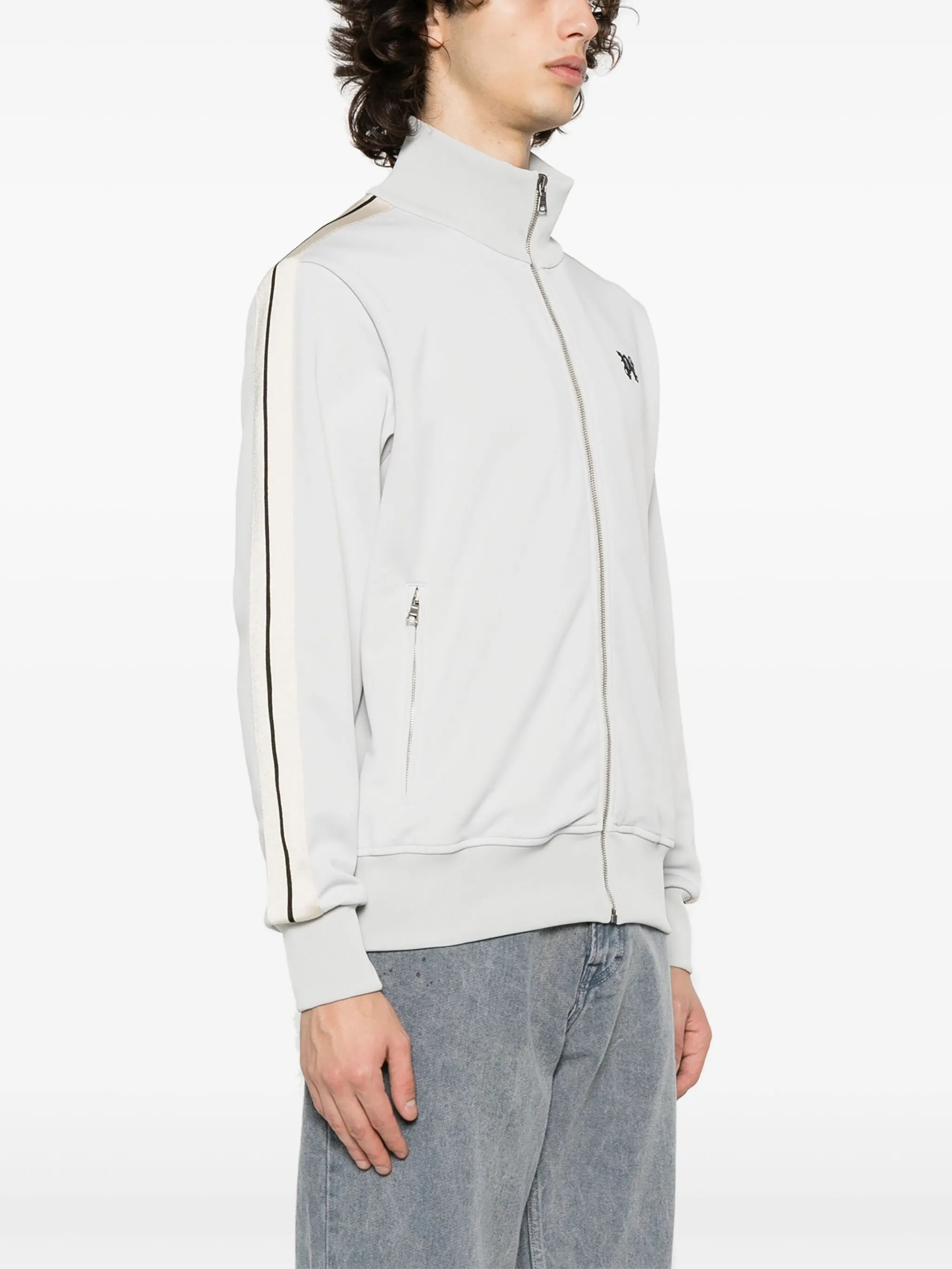 monogram-embroidered track jacket