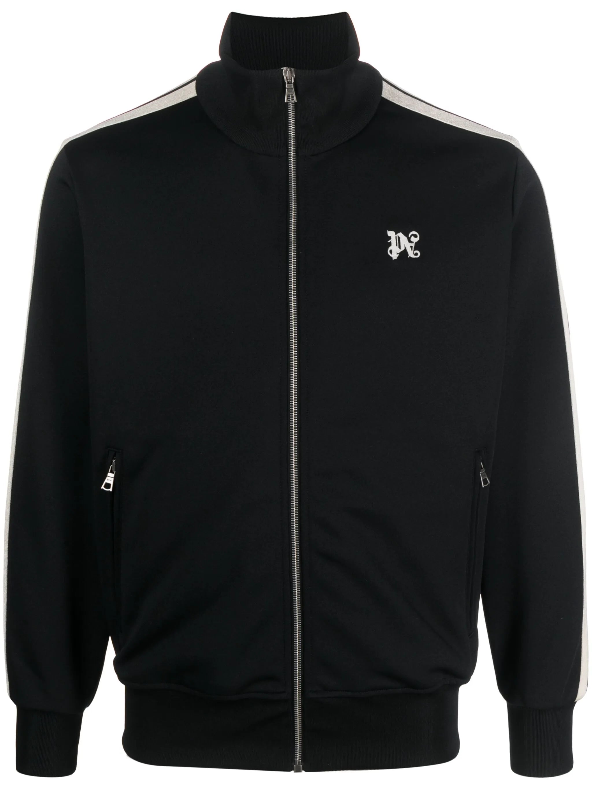 monogram-embroidered track jacket