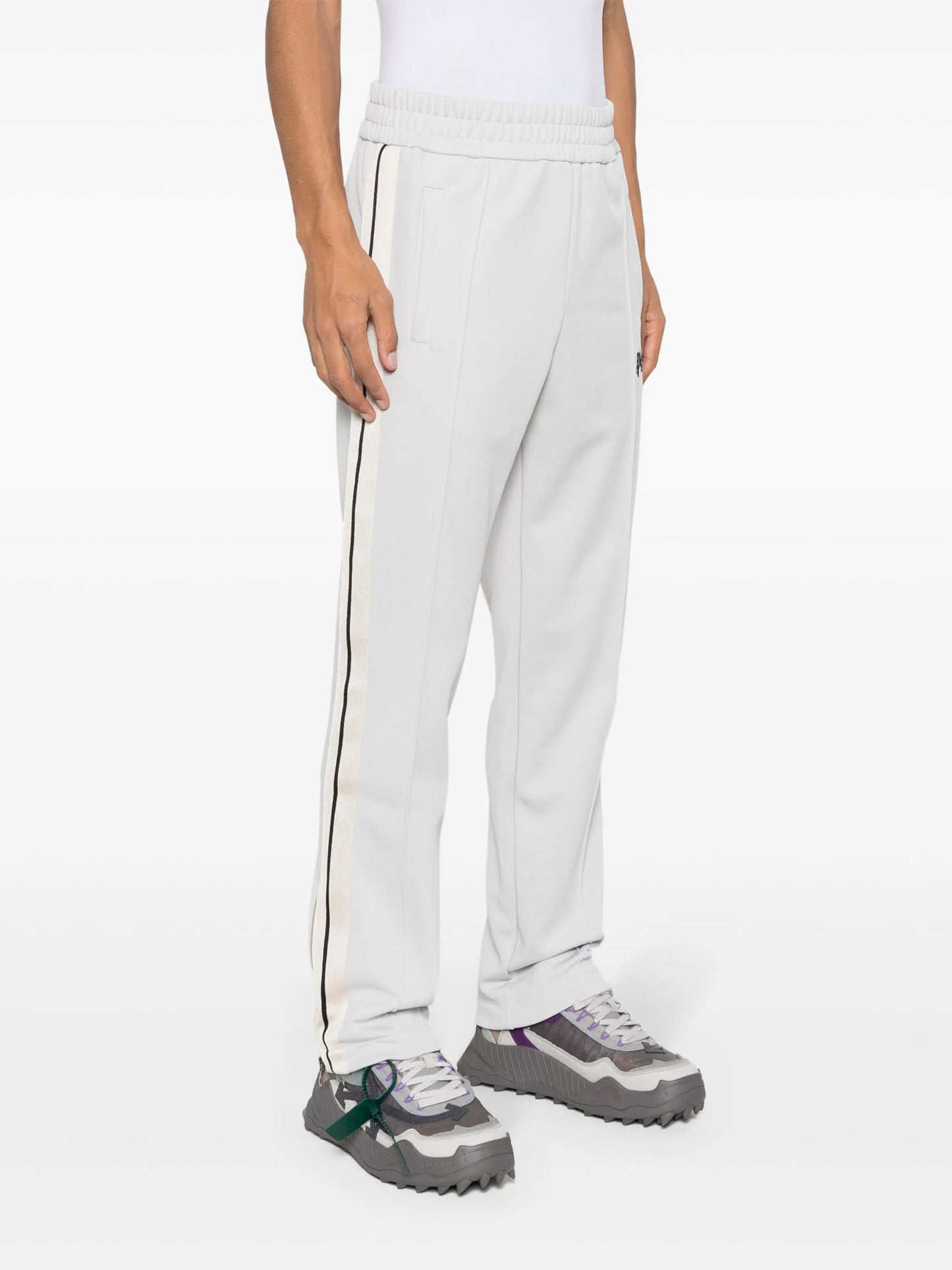 monogram-embroidered track pants