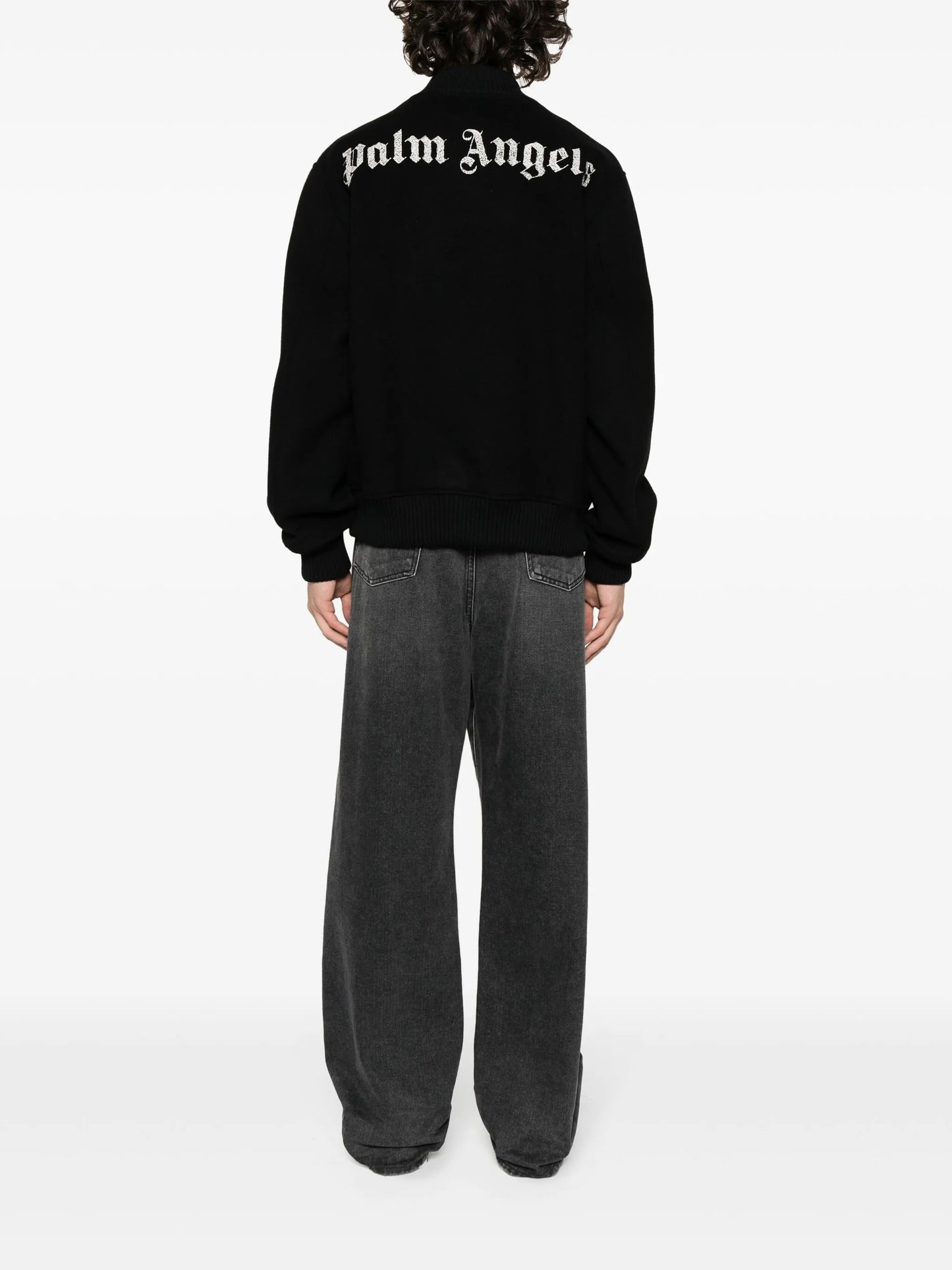 monogram-embroidered bomber jacket