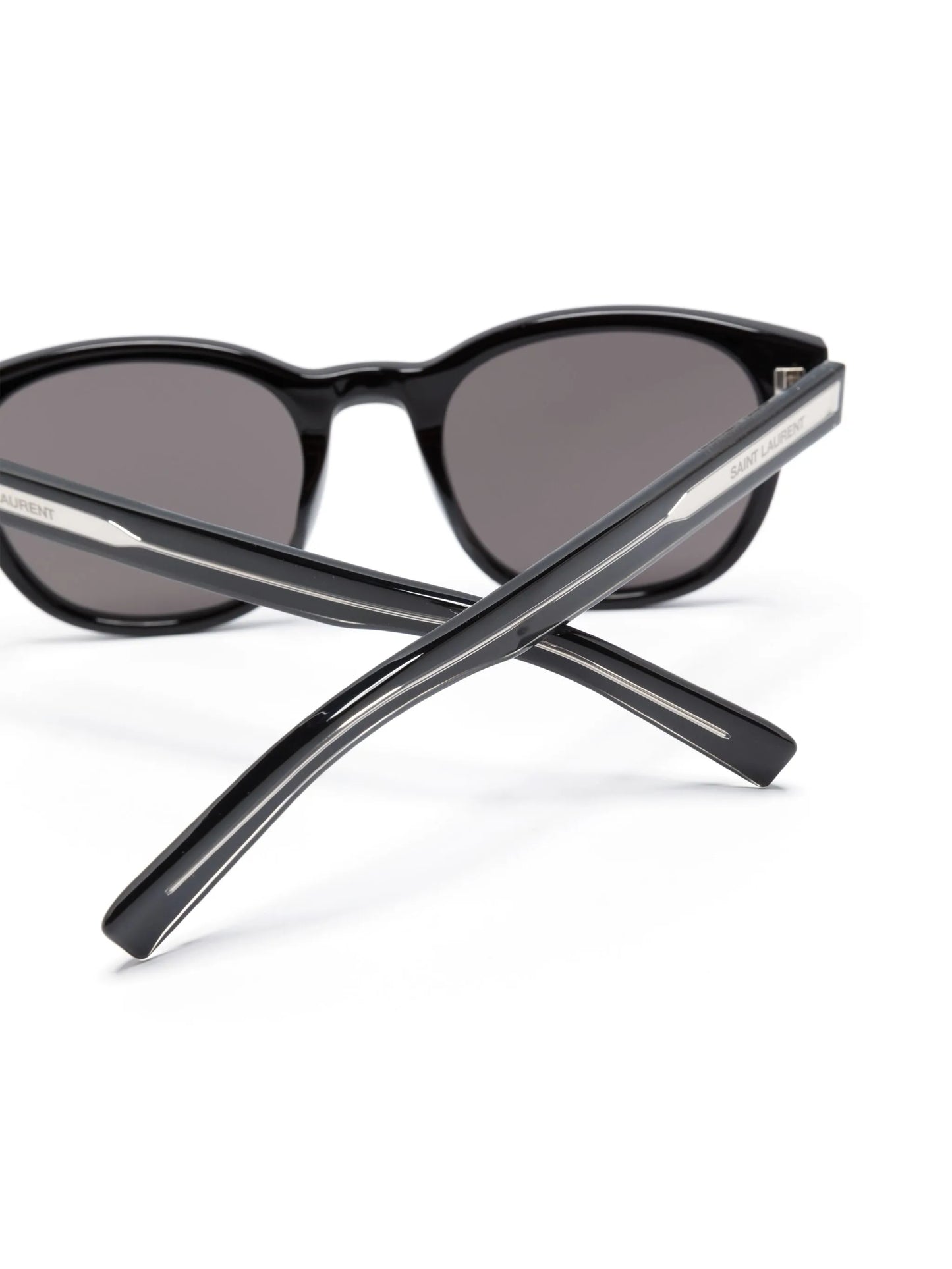 logo-engraved square-frame sunglasses