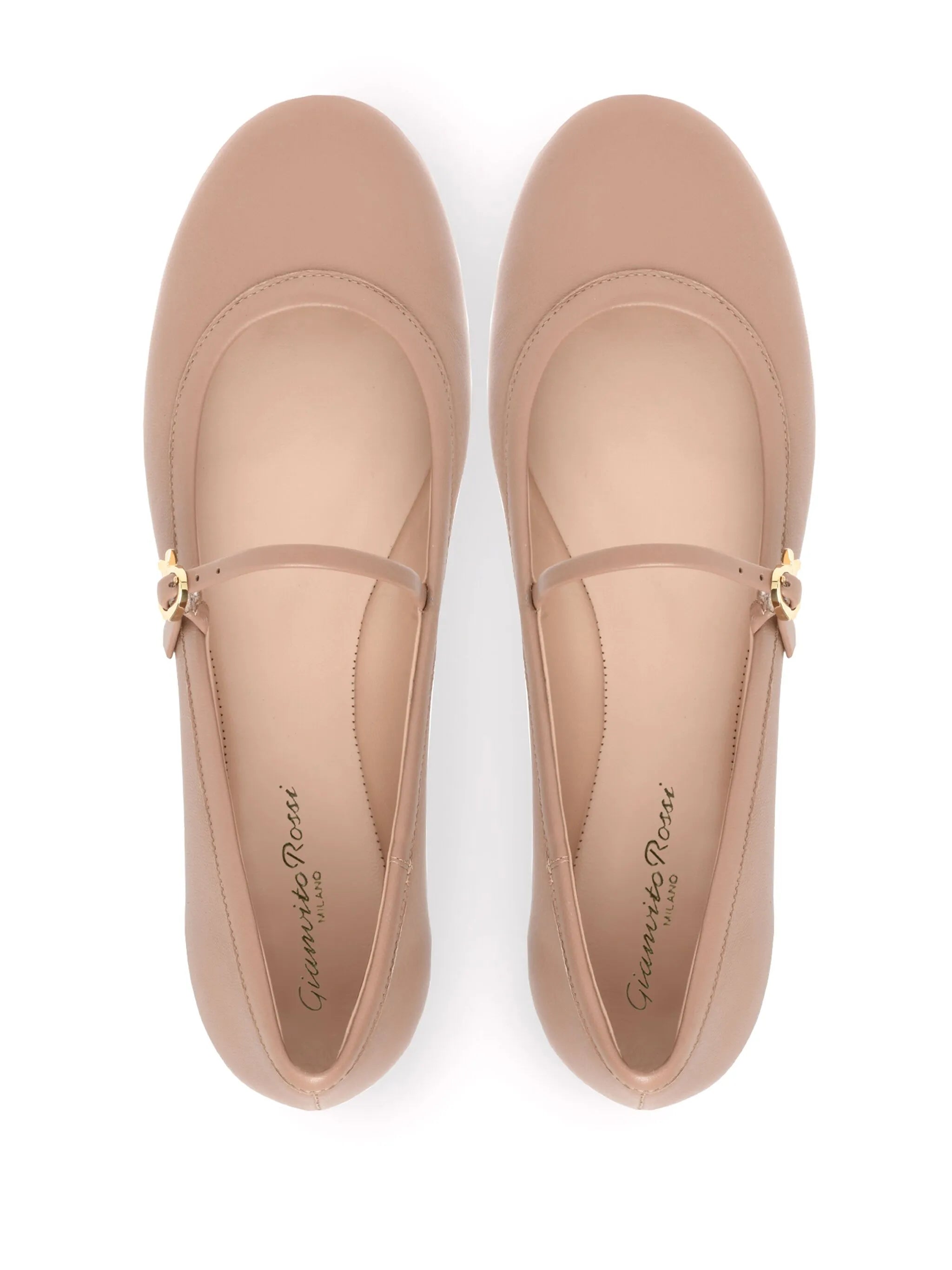Carla leather ballerina shoes