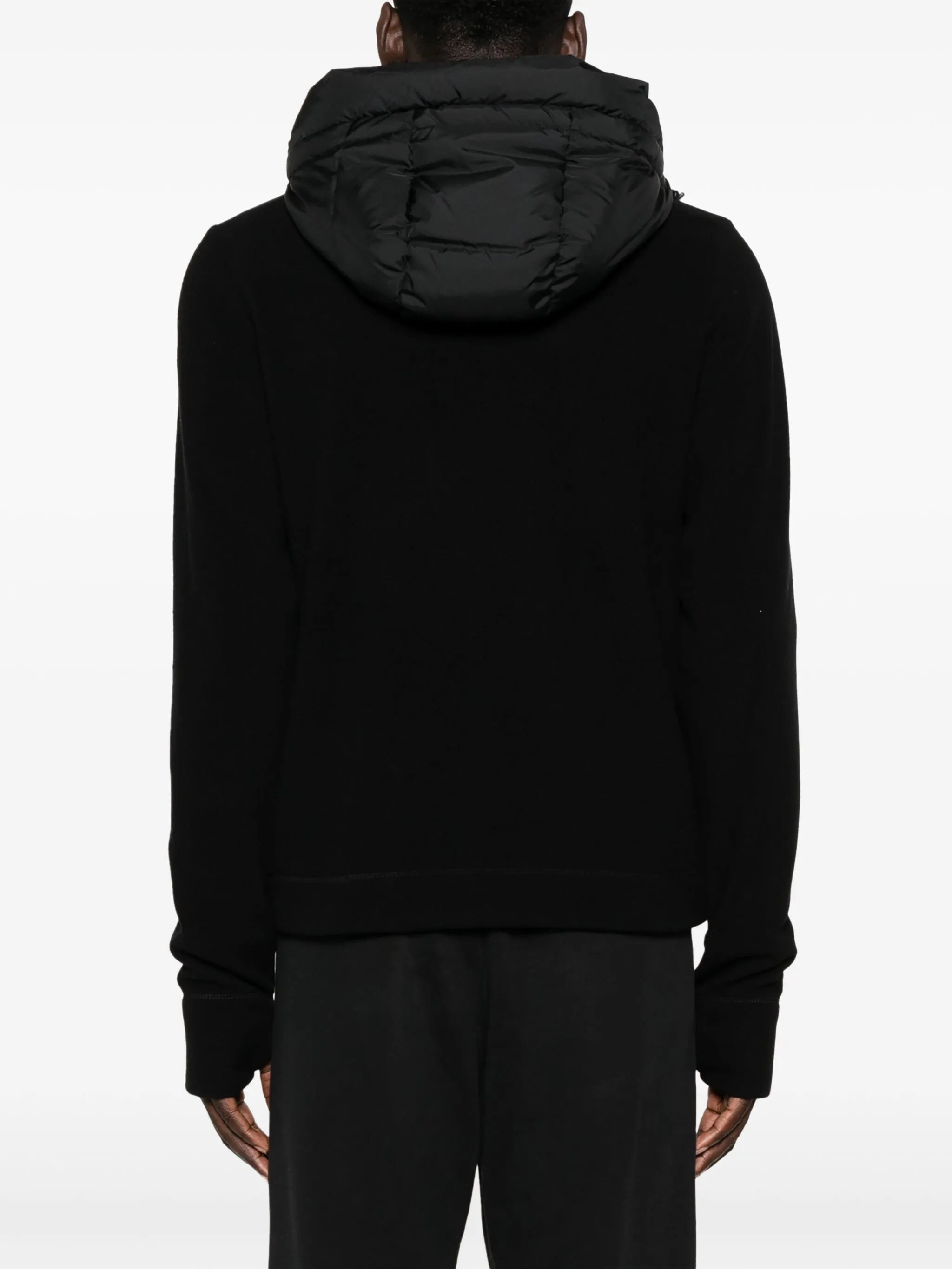quilted hooded jacket