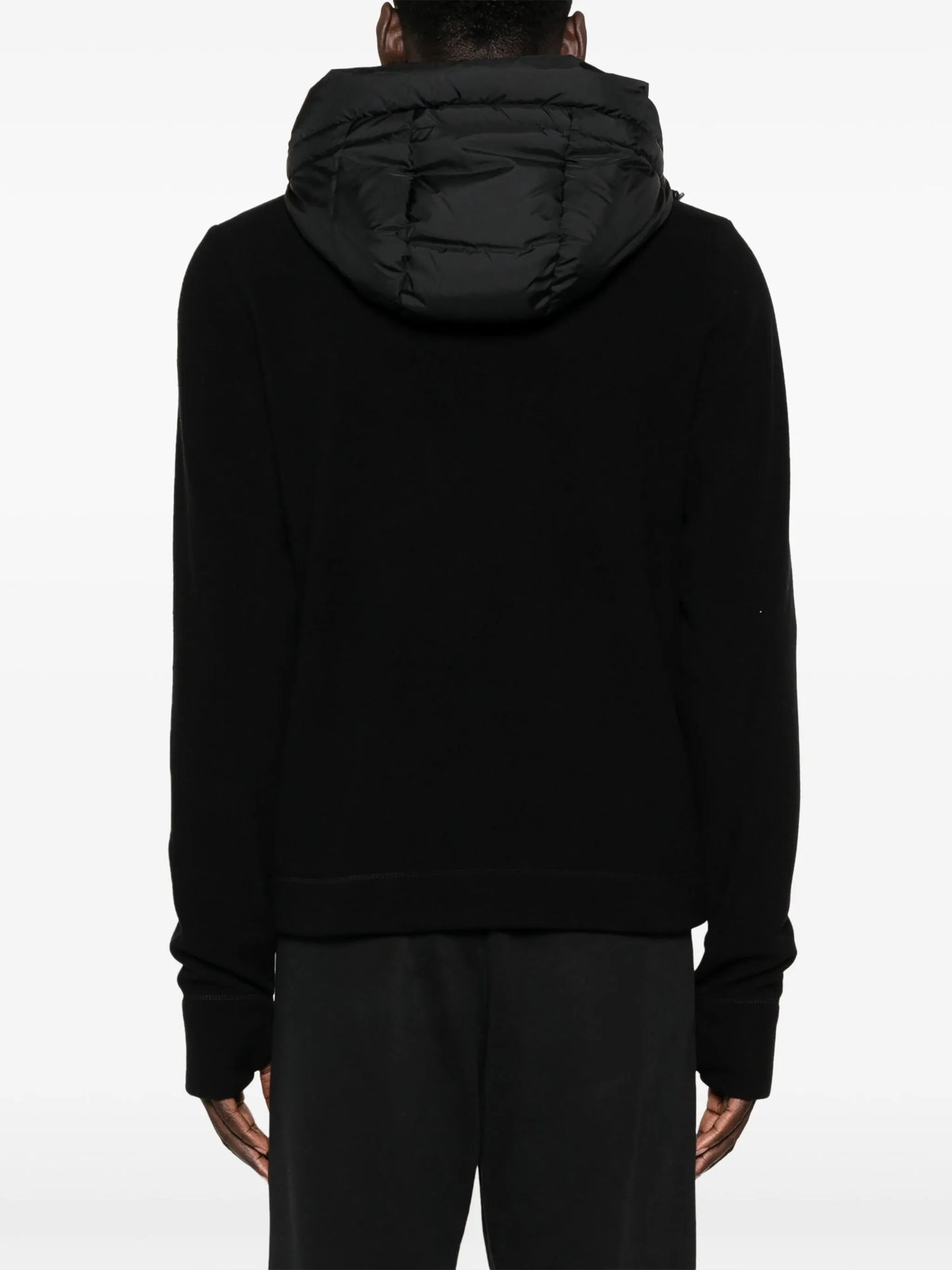 quilted hooded jacket
