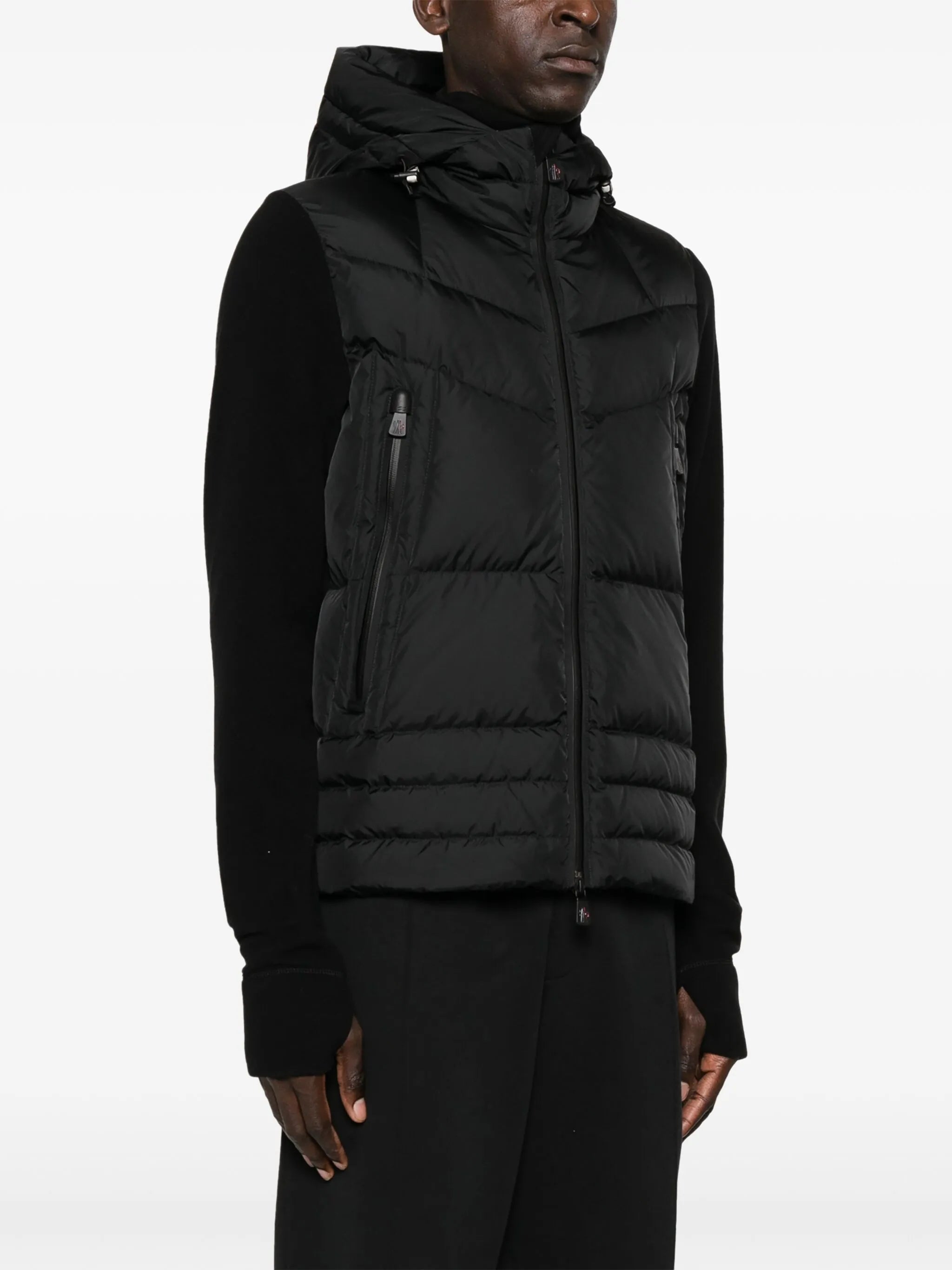 quilted hooded jacket